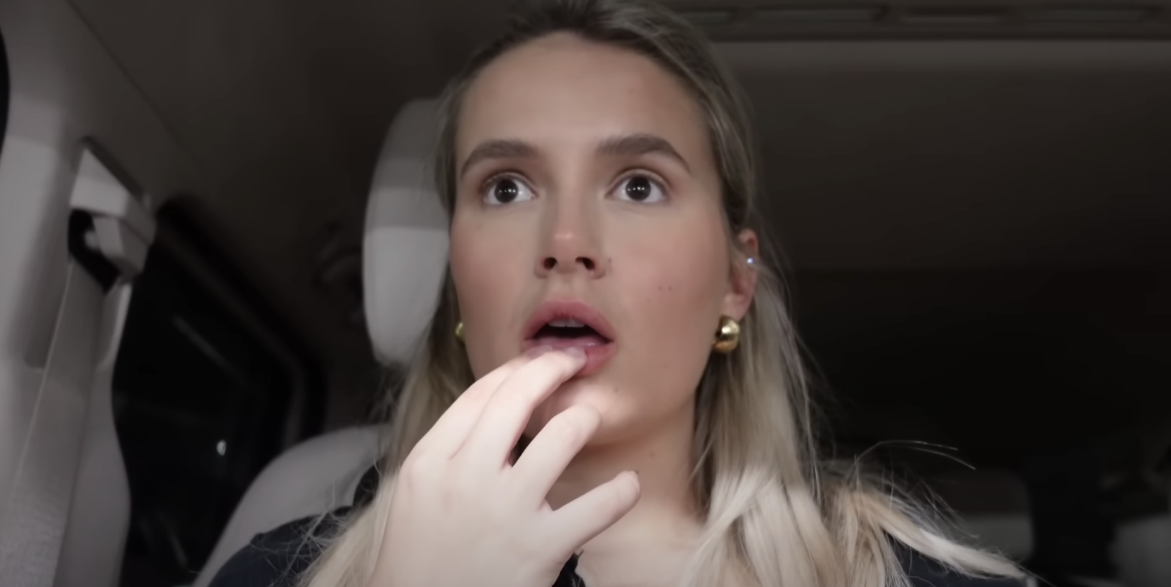 Molly-Mae Hague vlogged herself stuck in a car park in Manchester for 45 minutes on a 'horrendous' Christmas shopping trip