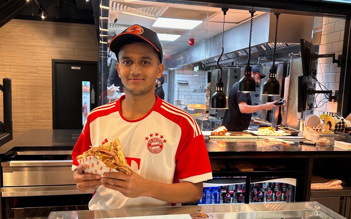 free kebabs from german donner manchester if you order in German Bayern Munich game