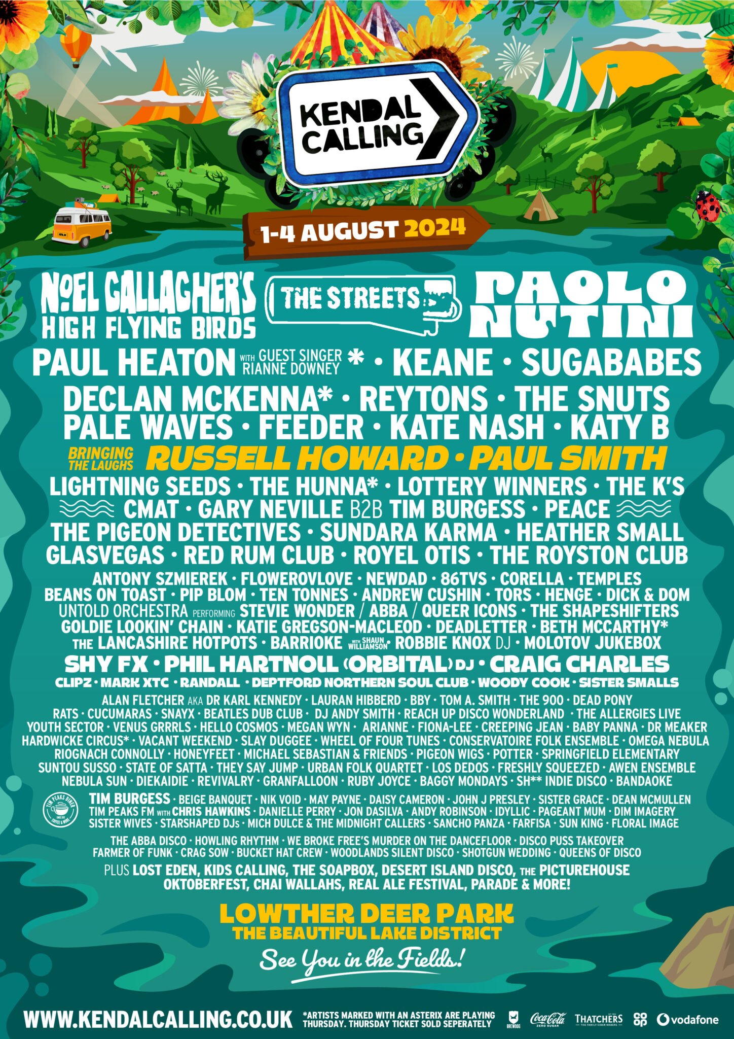 Kendal Calling Releases 2024 Lineup Including Noel Gallagher Paolo 