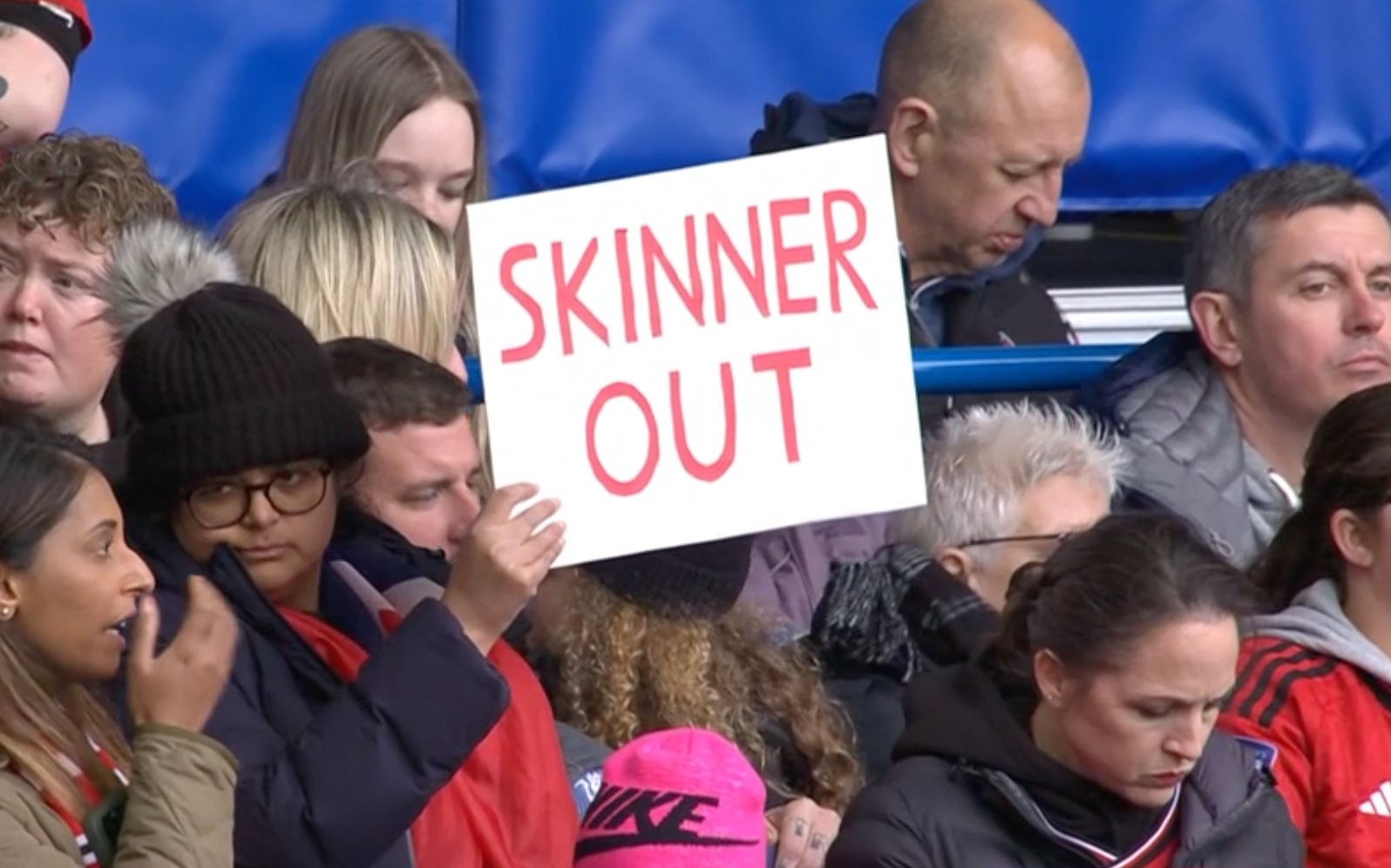 Man United Women fans call for 'Marc Skinner out'