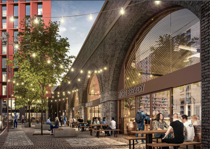 Plans for the railway arches in Salford have been submitted