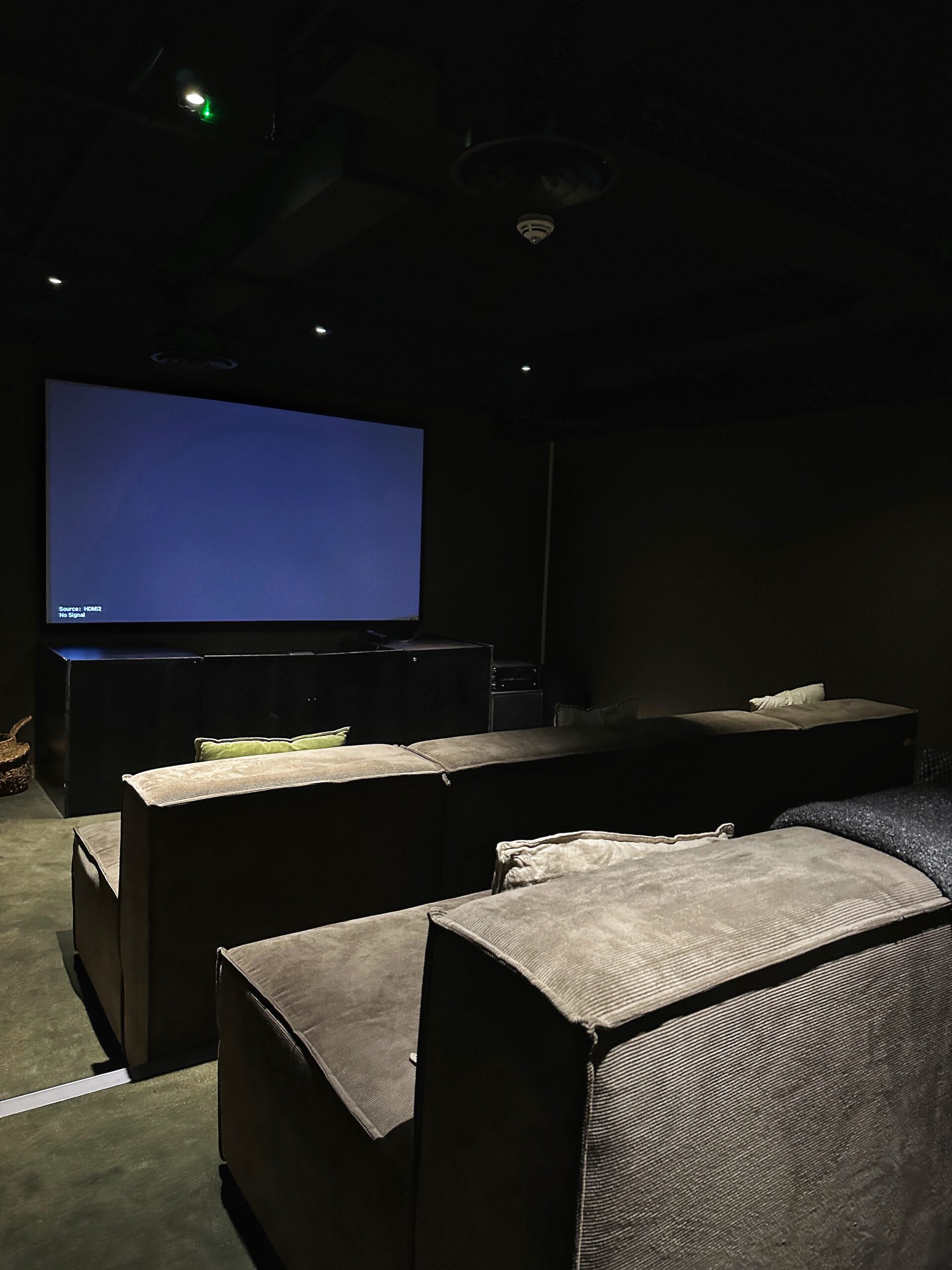 Amenities at Kampus include access to a private cinema