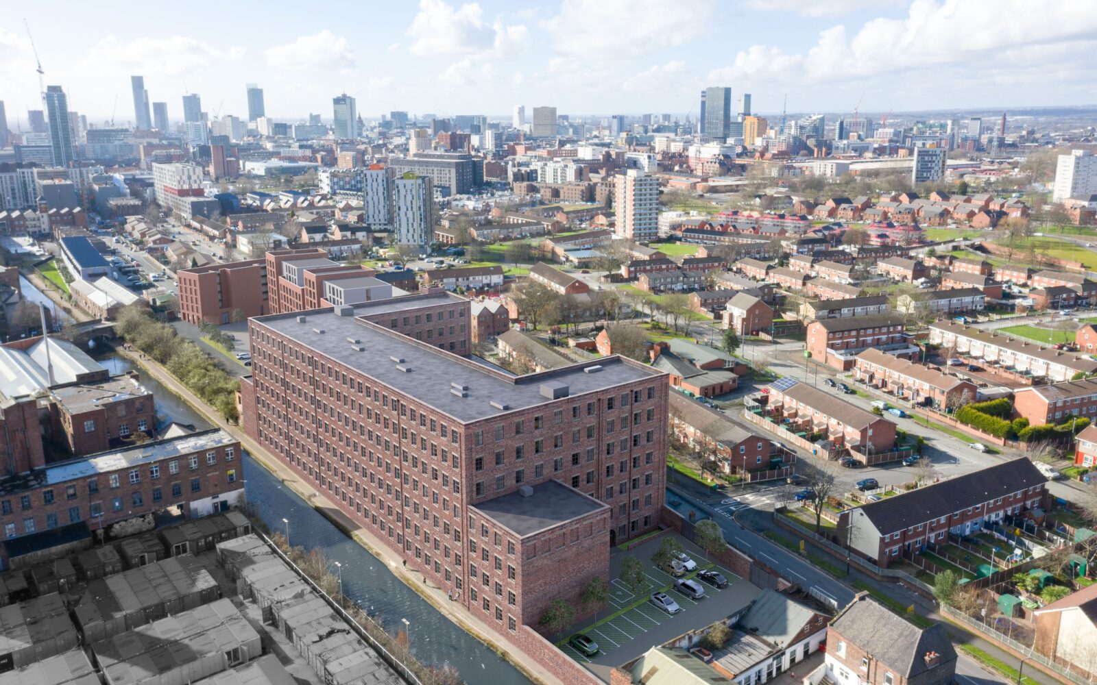 Brunswick Mill being turned into flats Ancoats