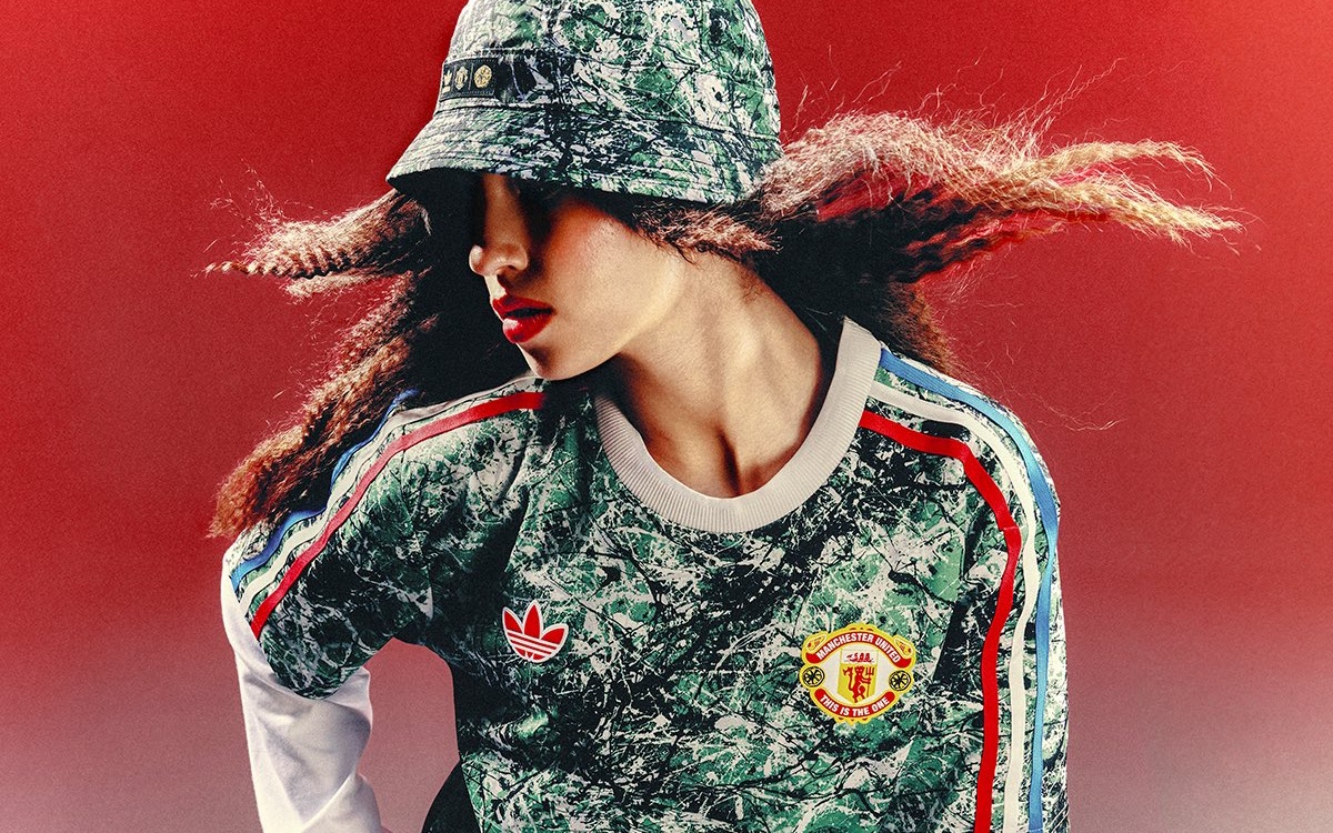 Manchester United adidas Originals Stone Roses Track Top - Black