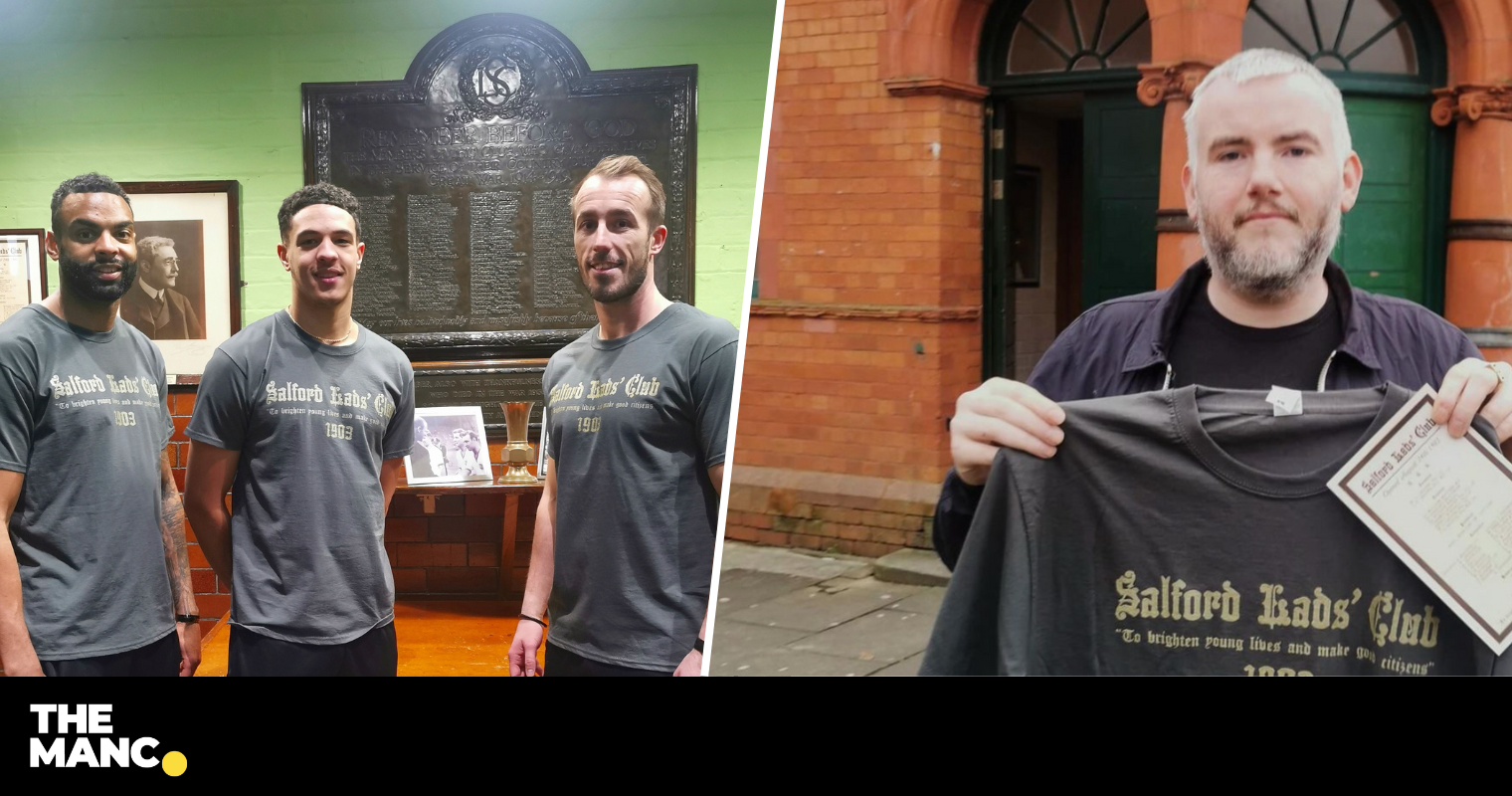 Salford Lads' Club have launched a limited edition t-shirt to celebrate ...