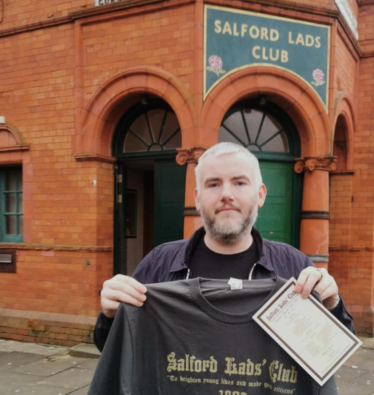 Salford Lads' Club have launched a limited edition t-shirt to celebrate ...