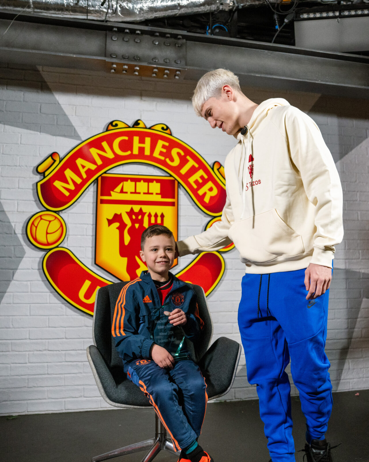 young man united fan given all-clear from cancer