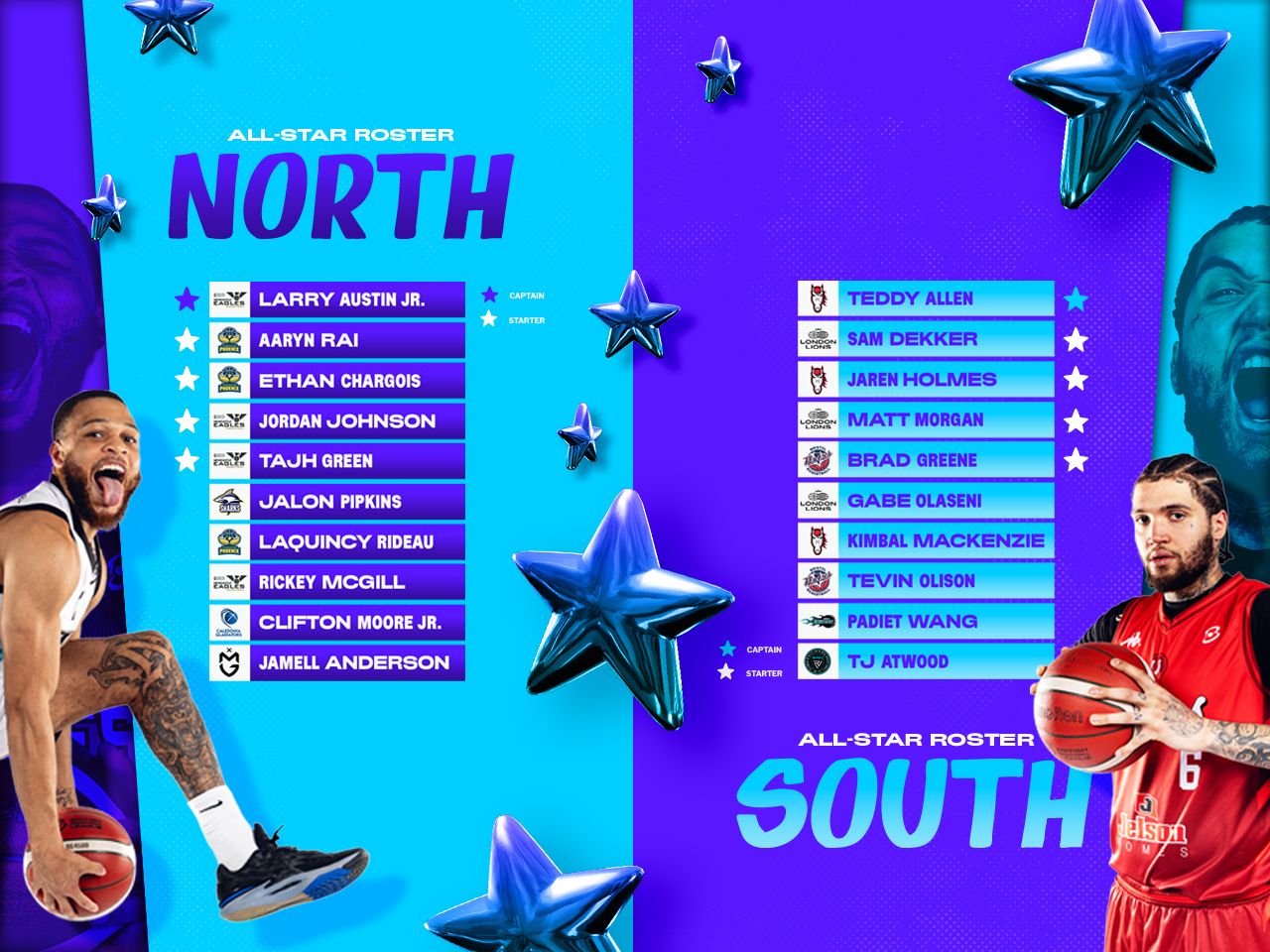 all-star men's team north vs south 2024