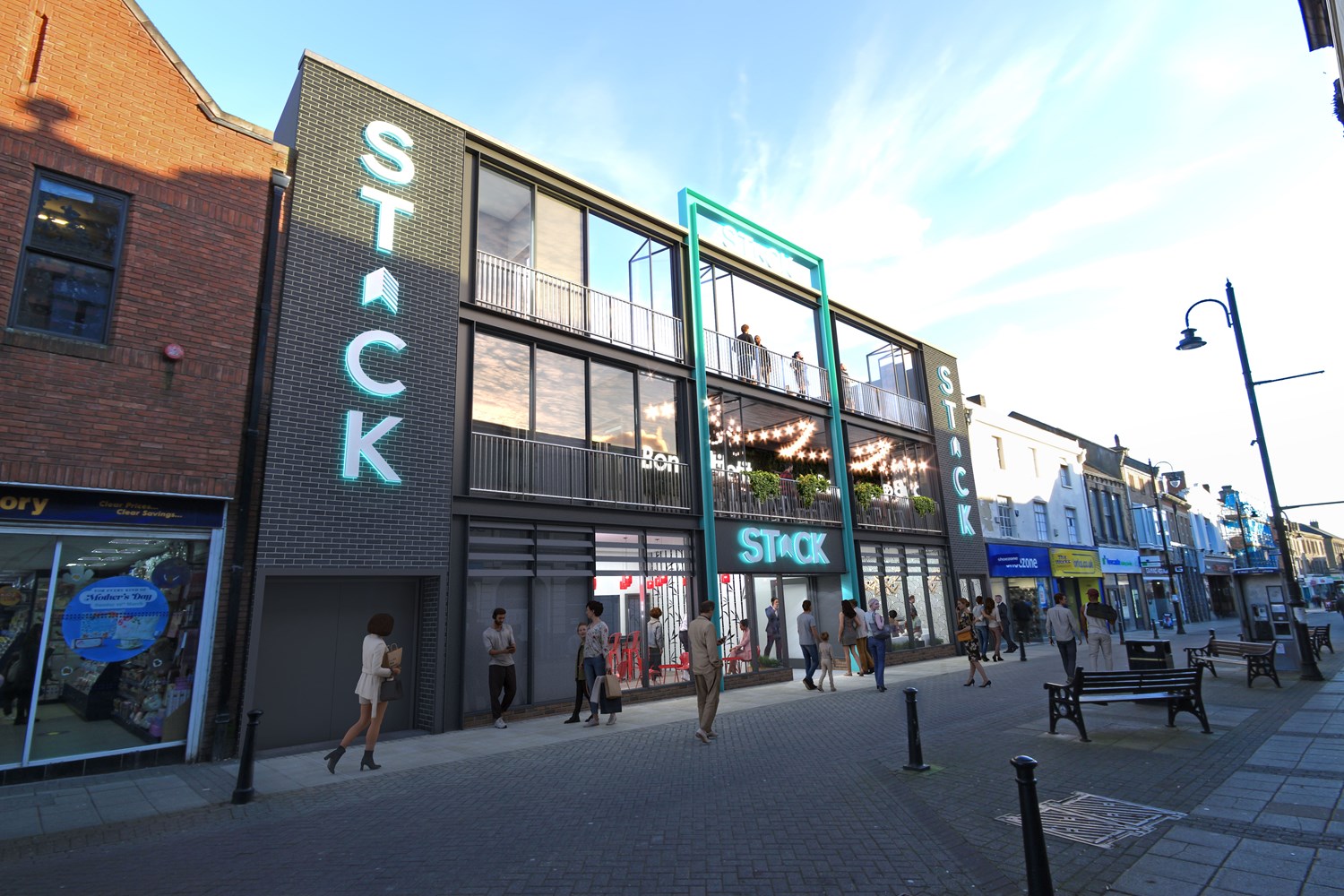 Plans for a STACK street food village elsewhere in the UK. Credit: STACK