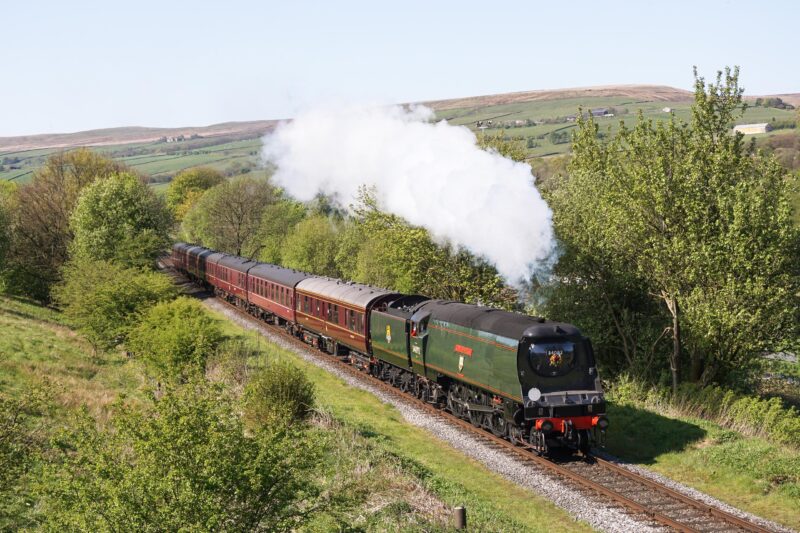 You can race a steam train as part of a scenic running event along the