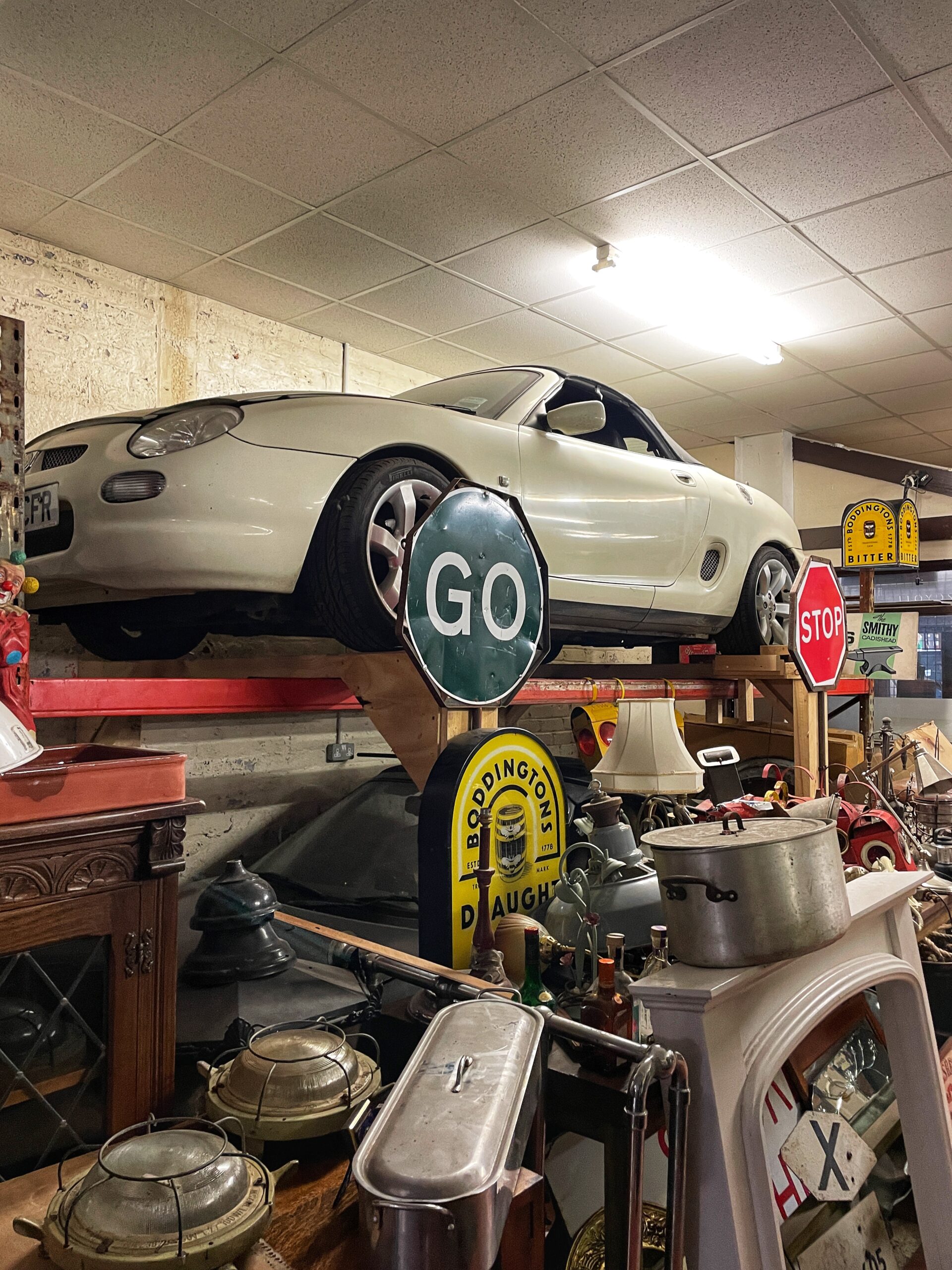 How many treasures can you spot in the Failsworth Antiques Quarter in Greater Manchester?