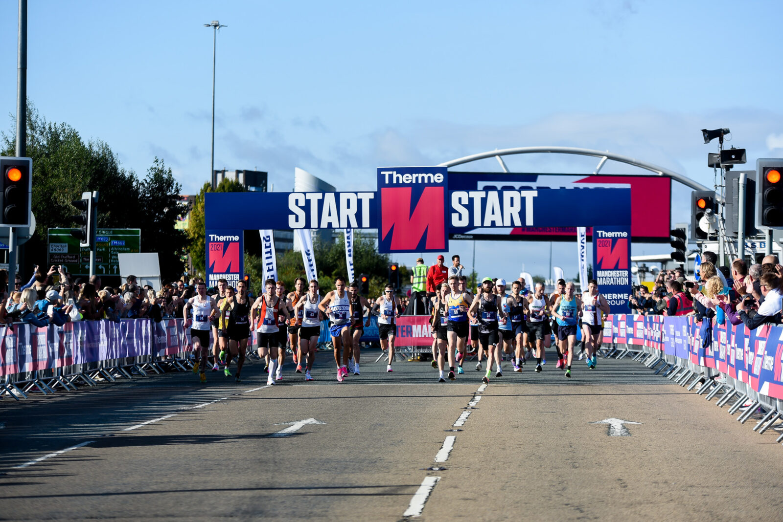 Road closures and travel advice have been shared ahead of the Manchester Marathon 2024. Credit: TfGM