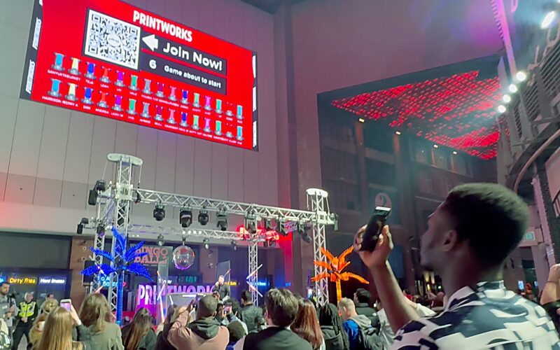 Printworks free gaming event big screen Manchester
