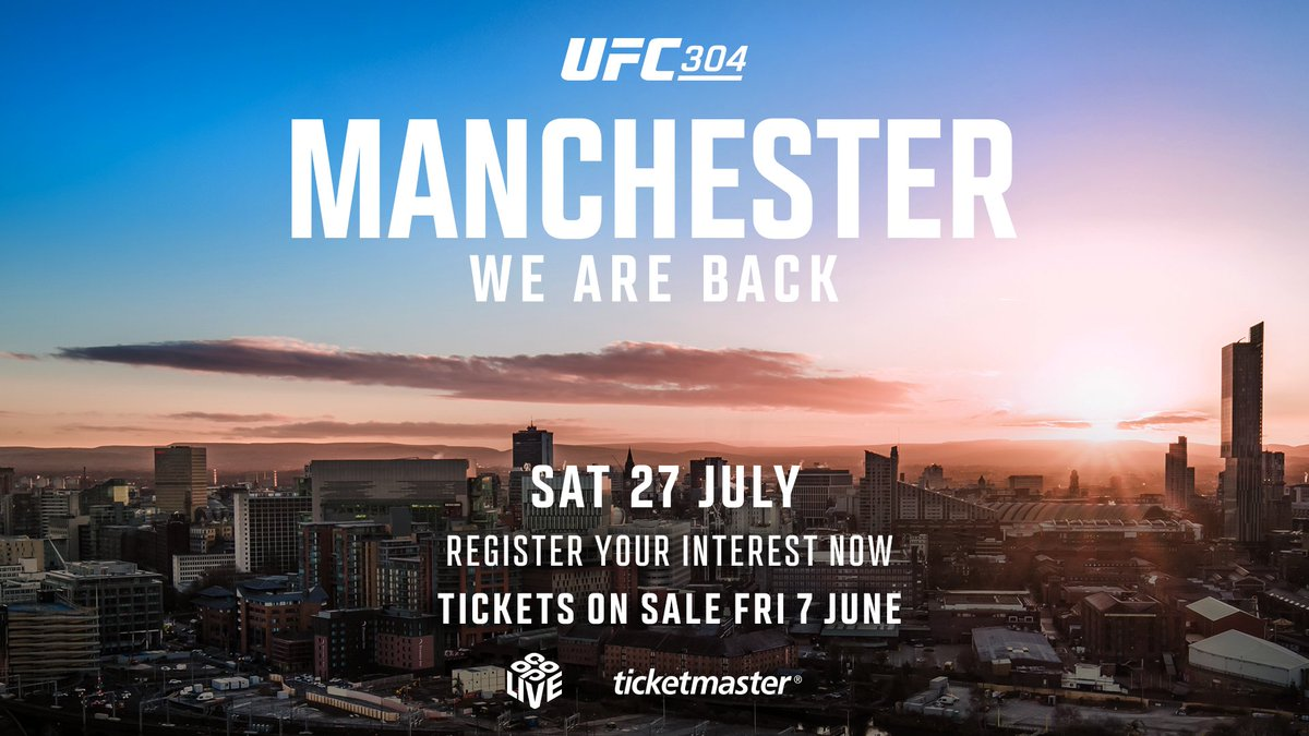 UFC 304 returns to Manchester