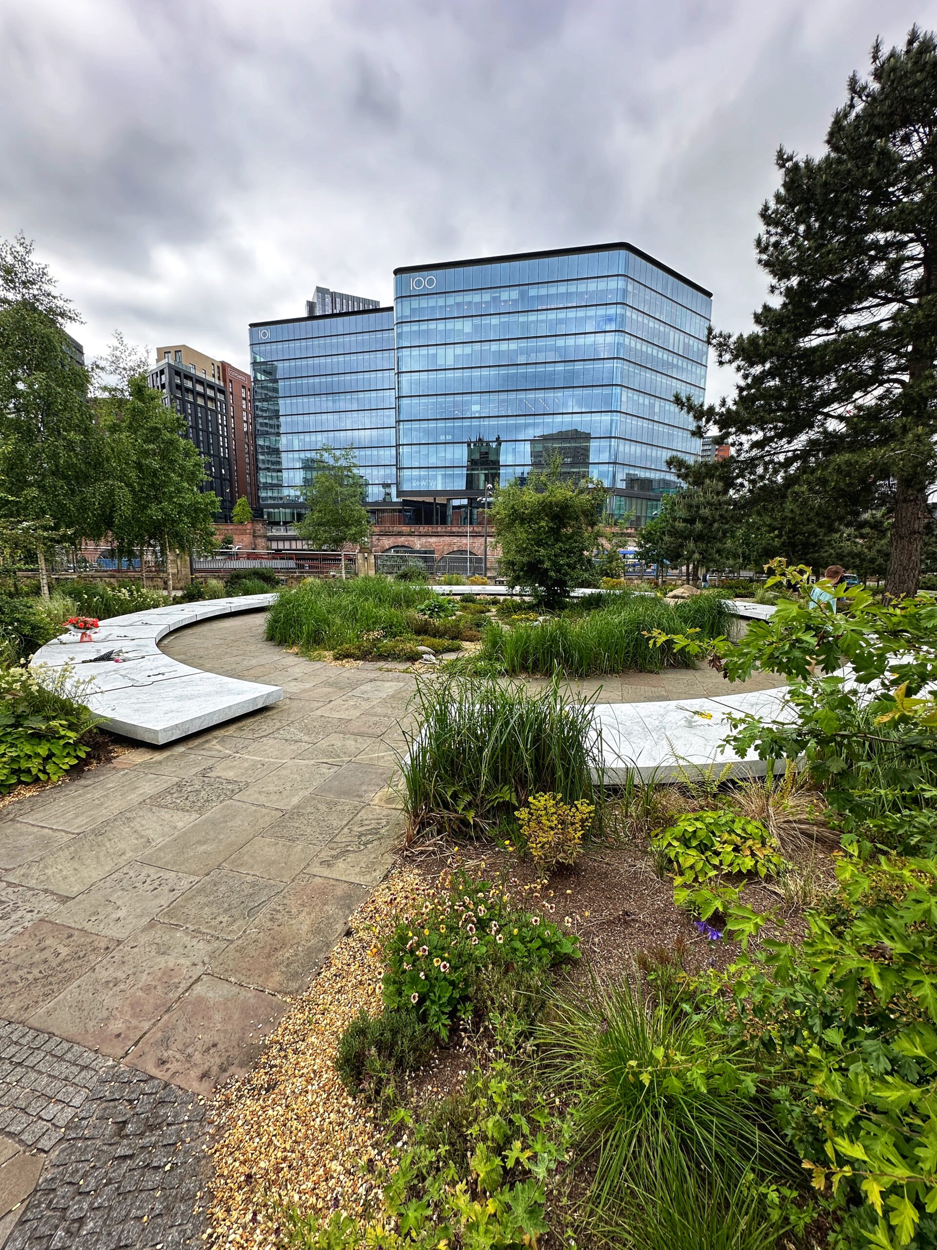 The Glade of Light memorial to the victims of the Manchester Arena terror attack. Credit: The Manc Group