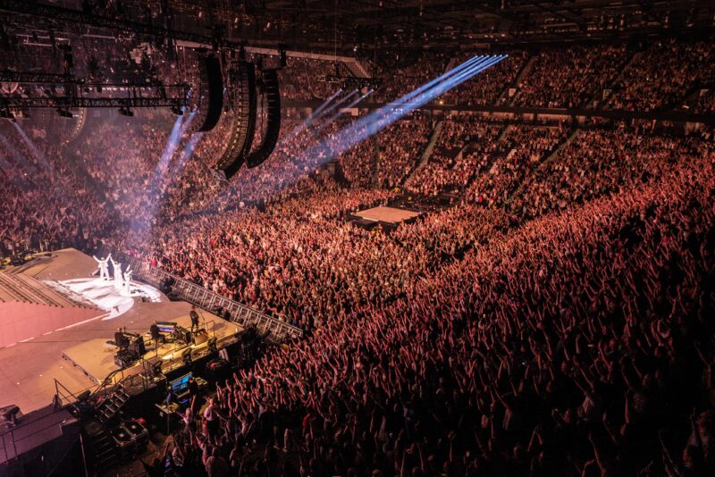 Take That performing to a sold-out AO Arena in Manchester. Credit: RHM Productions