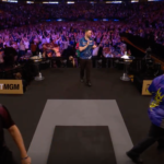 Luke Littler hits nine darts in final to win Premier League Darts title