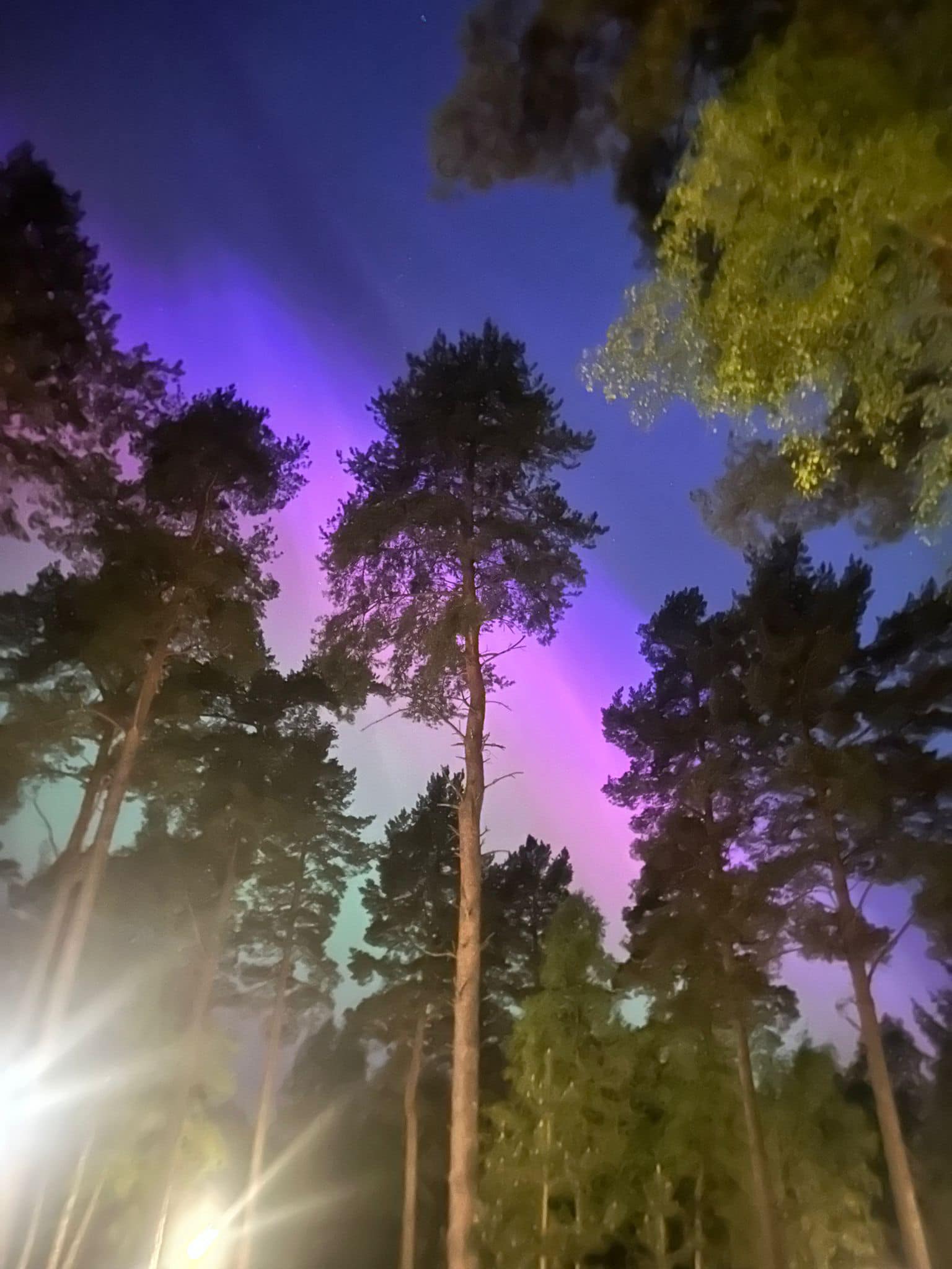 The Northern Lights pictured over Greater Manchester