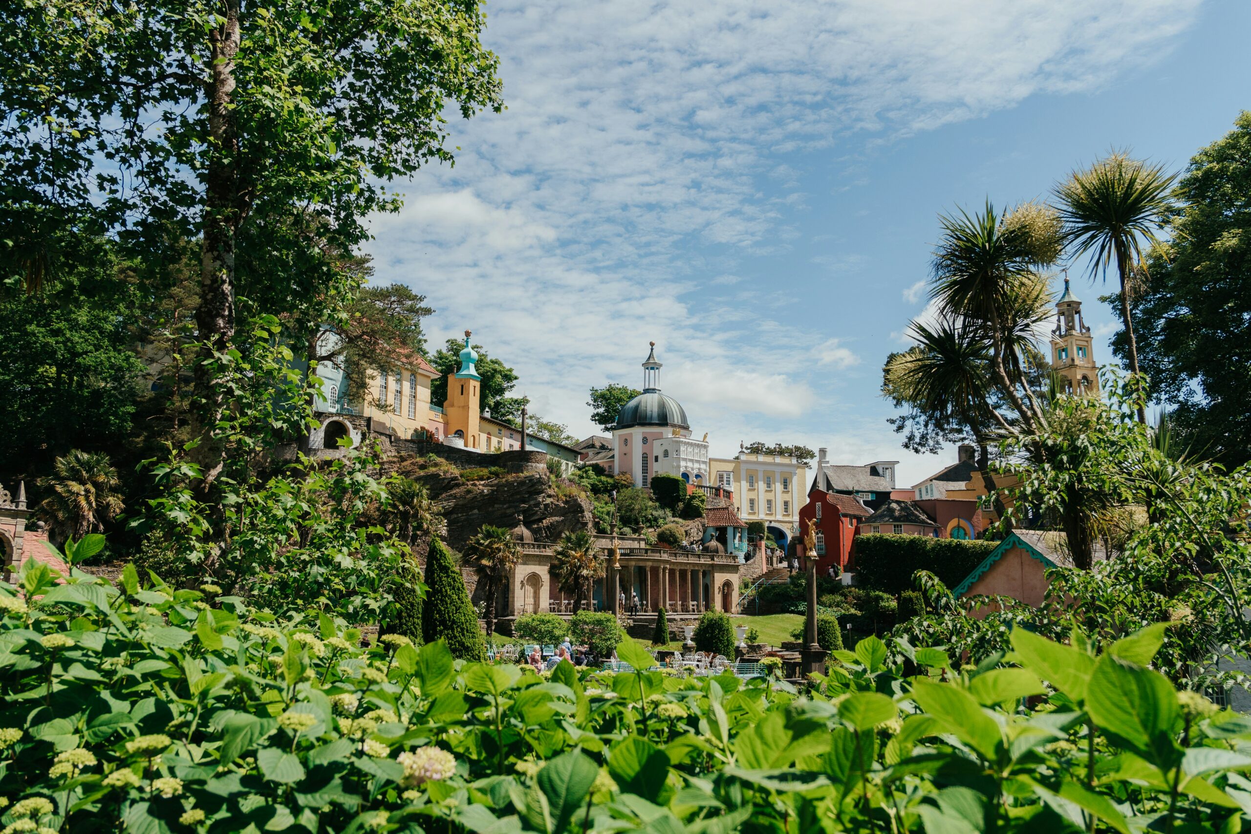 Portmeirion village in North Wales has been named one of the most beautiful places in the UK. Credit: Unsplash @shawnaggg