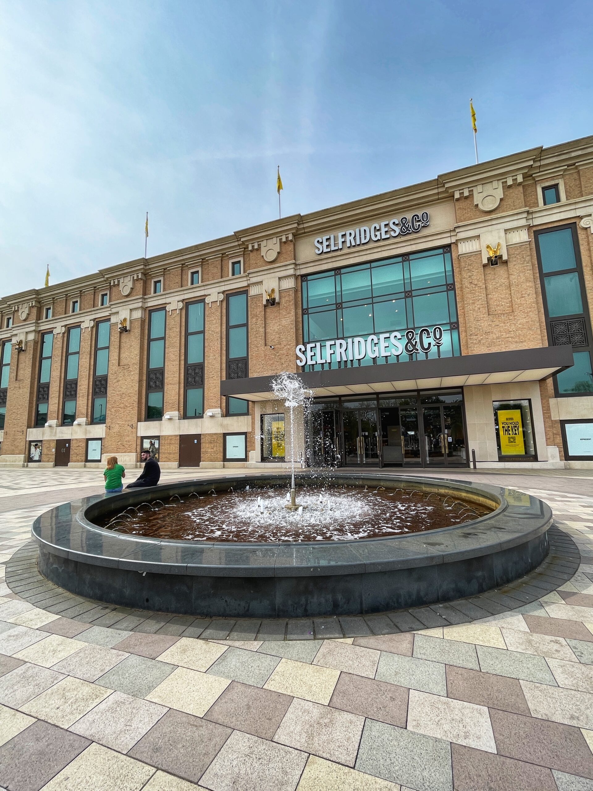 The fountains outside Selfridges at the Trafford Centre, Manchester