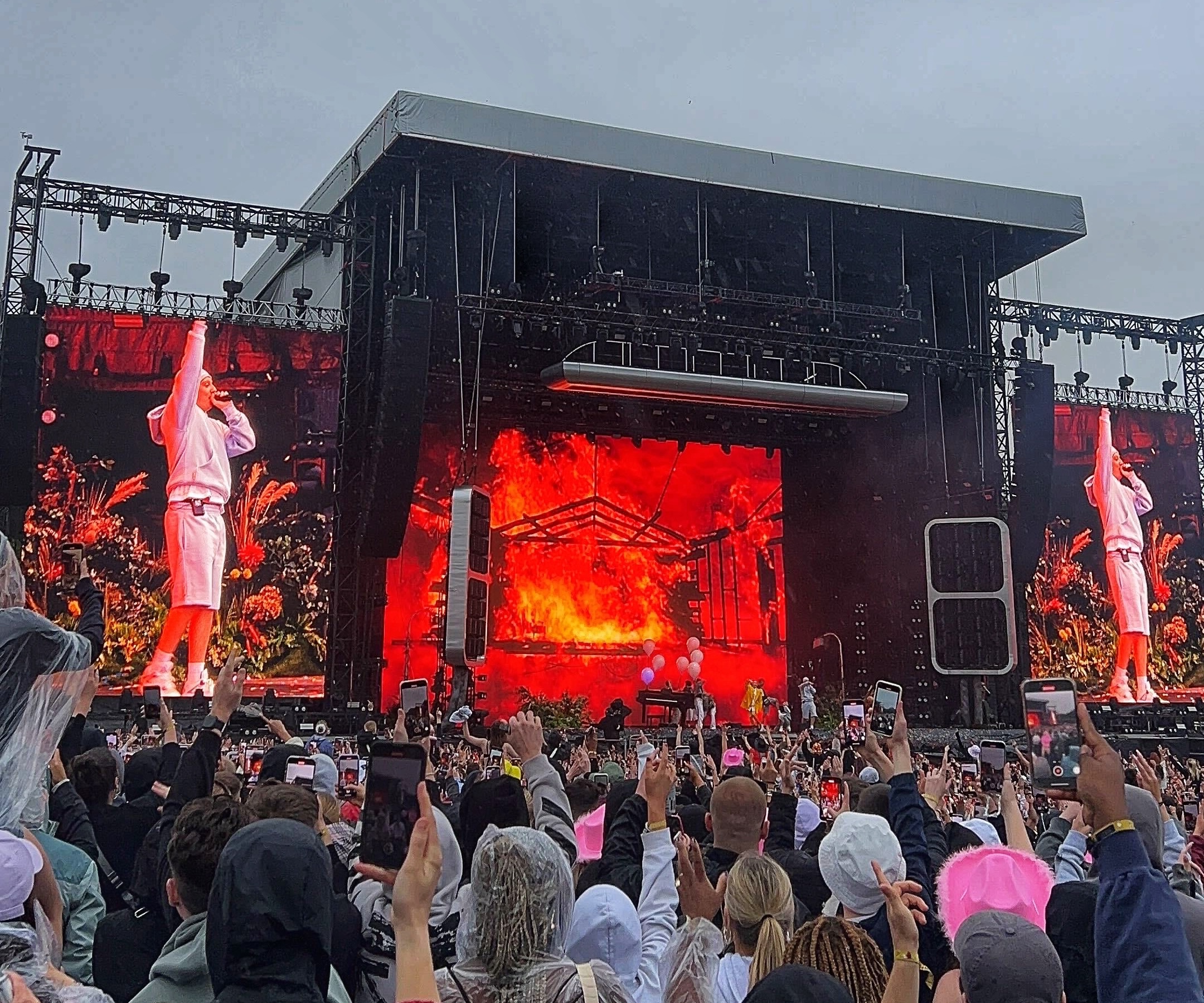 Aitch comes out with Anne-Marie at Parklife 2024. Credit: The Manc Group