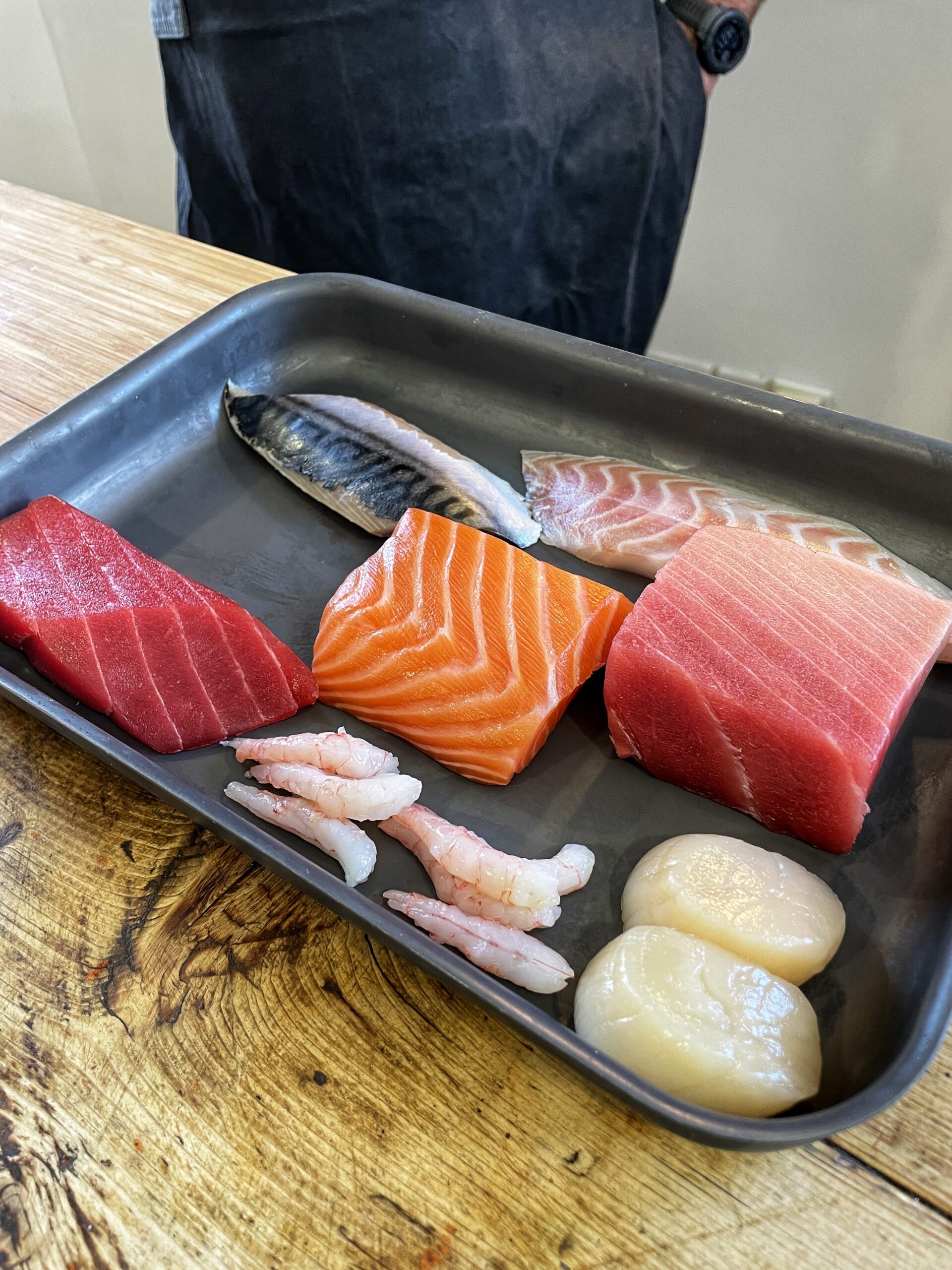 The day's catch at Sushi Pod
