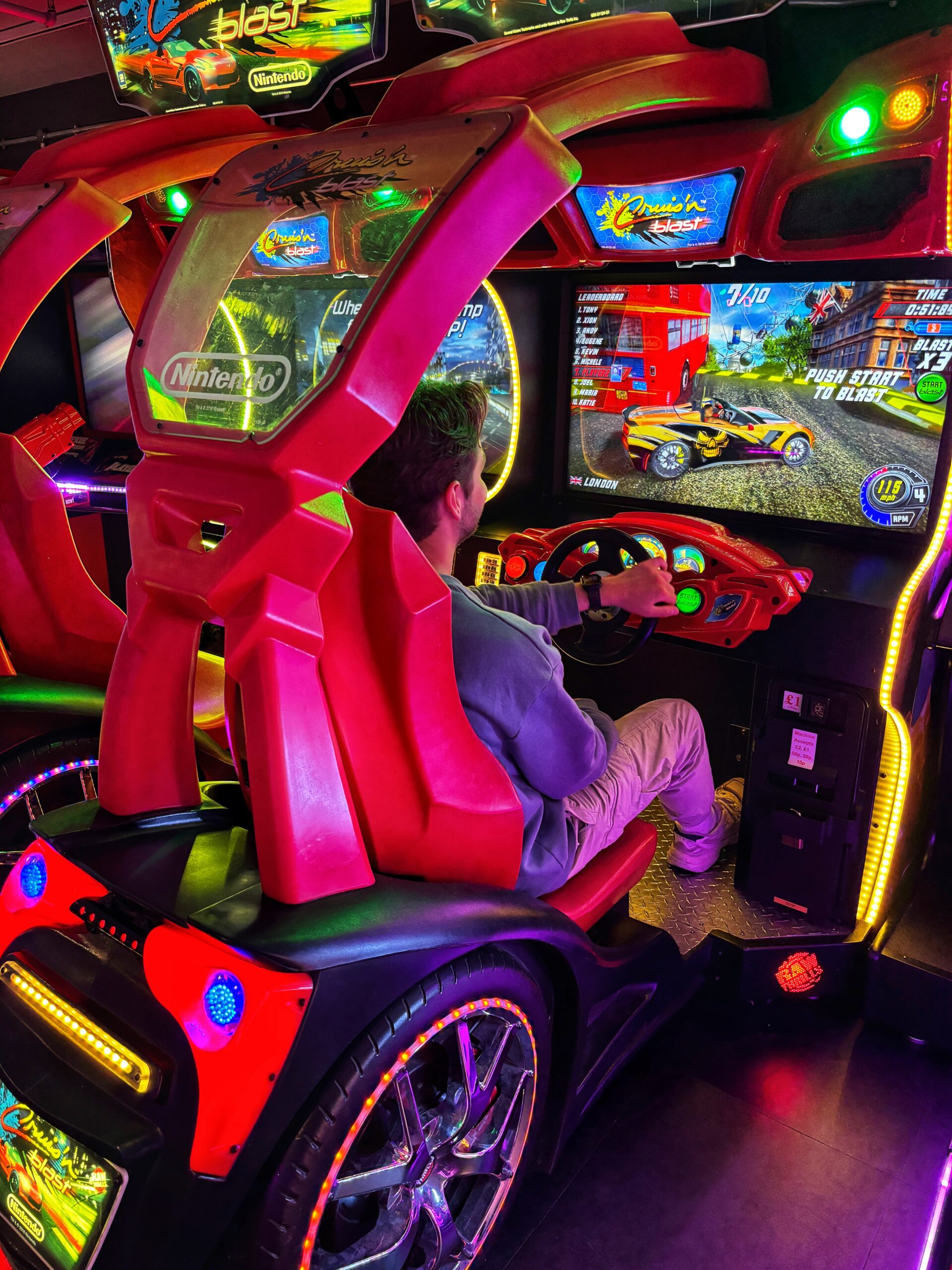 There are loads of arcade games to play at Tenpin Manchester Printworks