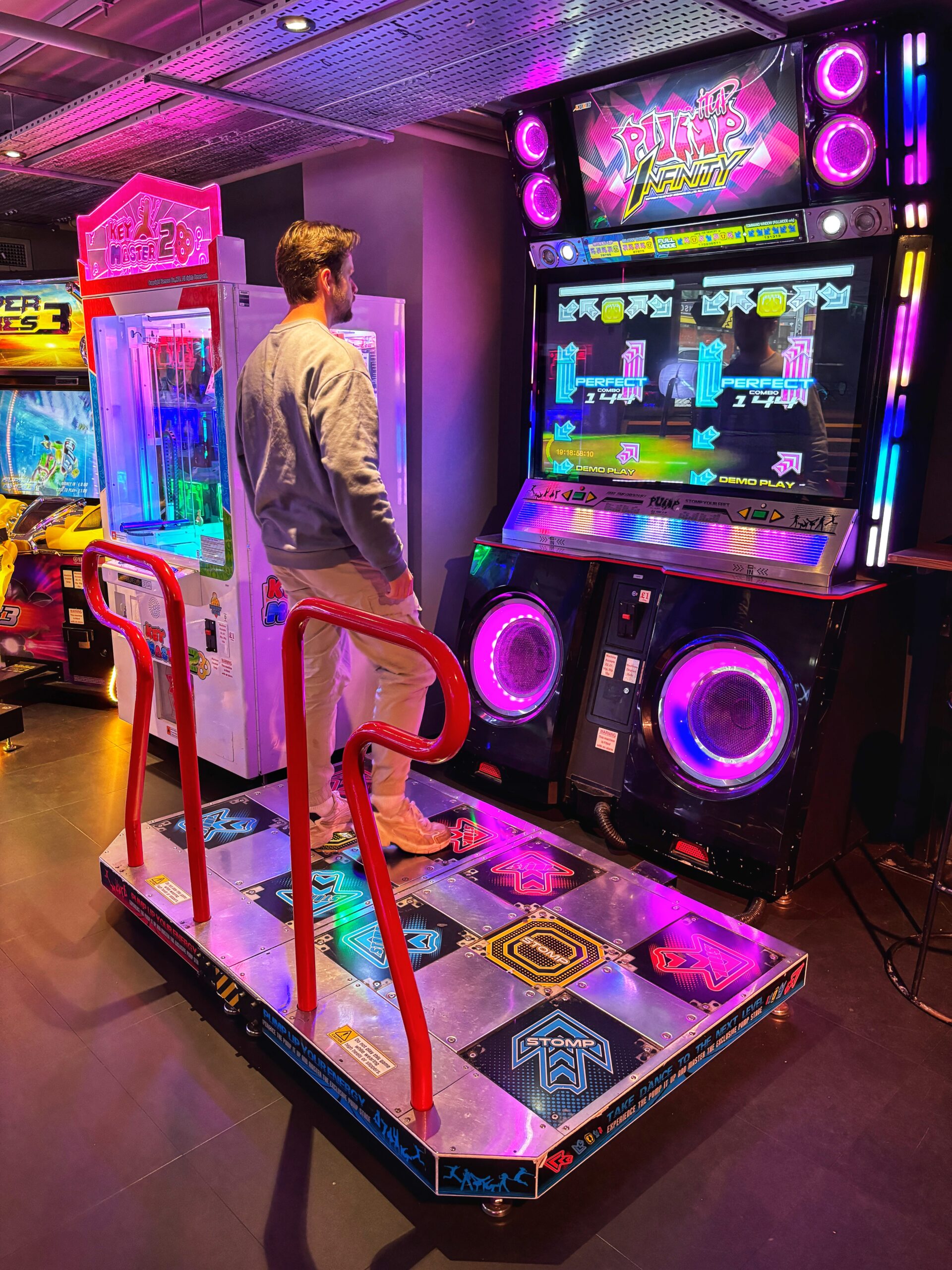 There are loads of arcade games to play at Tenpin Manchester Printworks