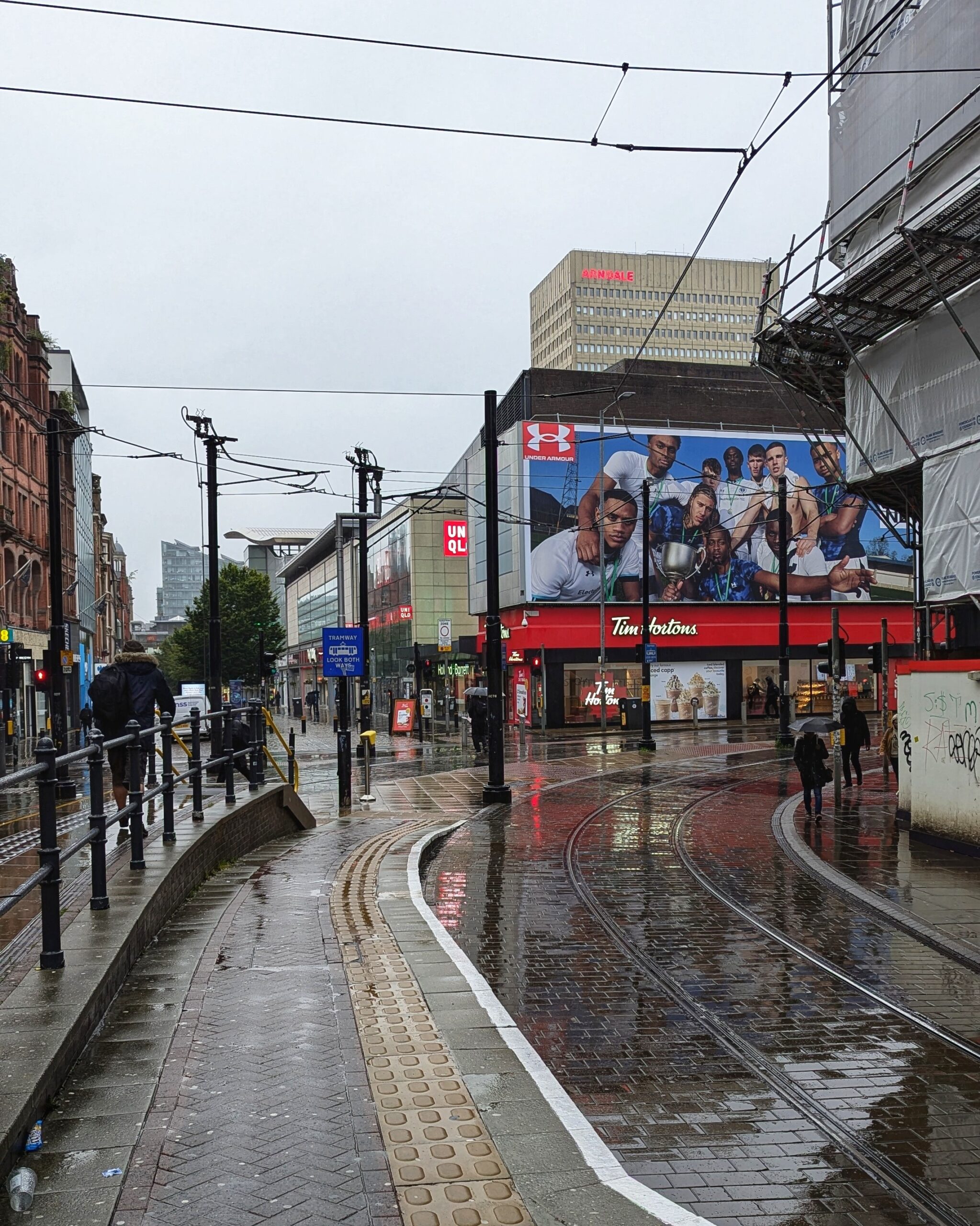 Wet weather has hit Manchester this morning. Credit: The Manc Group