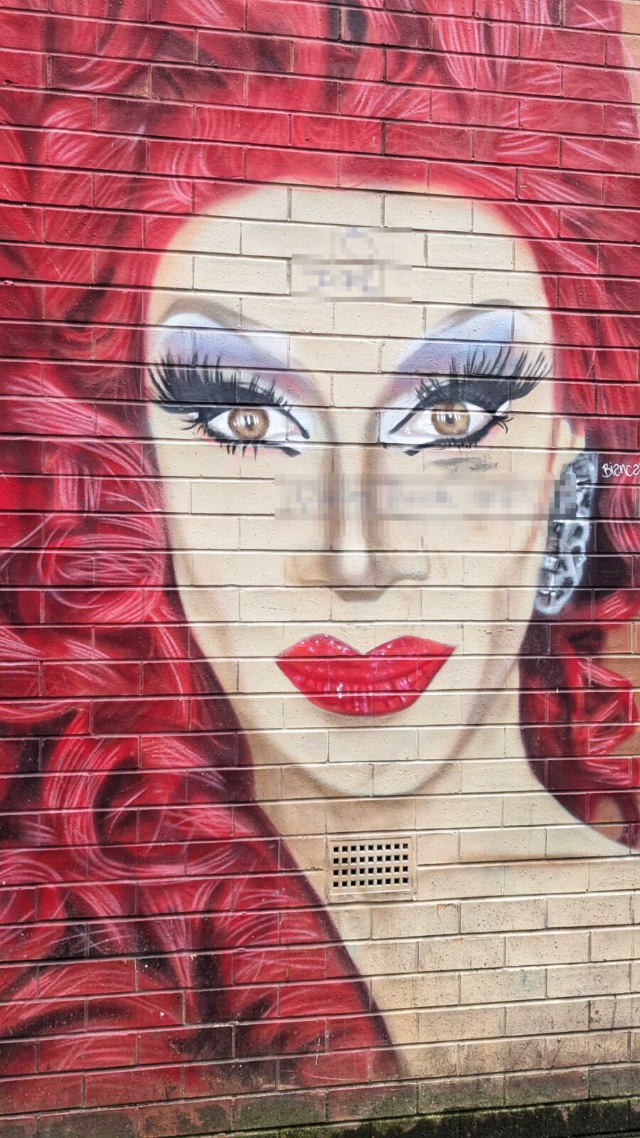 Divina Dicampo has spoken out after her mural in Manchester's Gay Village was defaced again. Credit: THe Manc Group