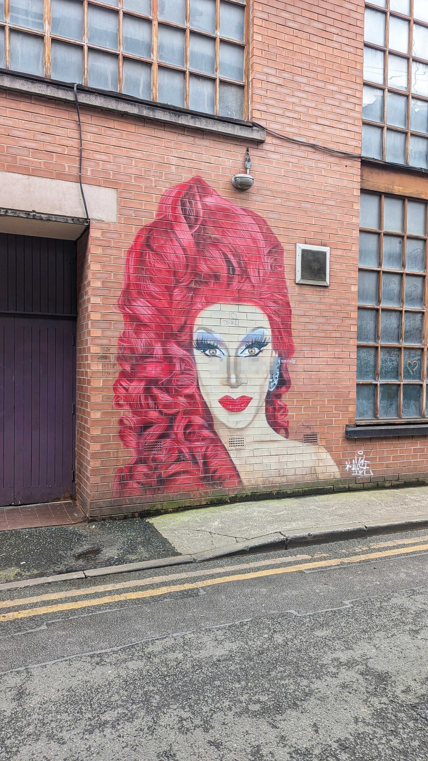 Divina Dicampo has spoken out after her mural in Manchester's Gay Village was defaced again. Credit: THe Manc Group