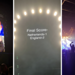 England fans find out semi-final score during Kings of Leon's Co-op Live gig Manchester