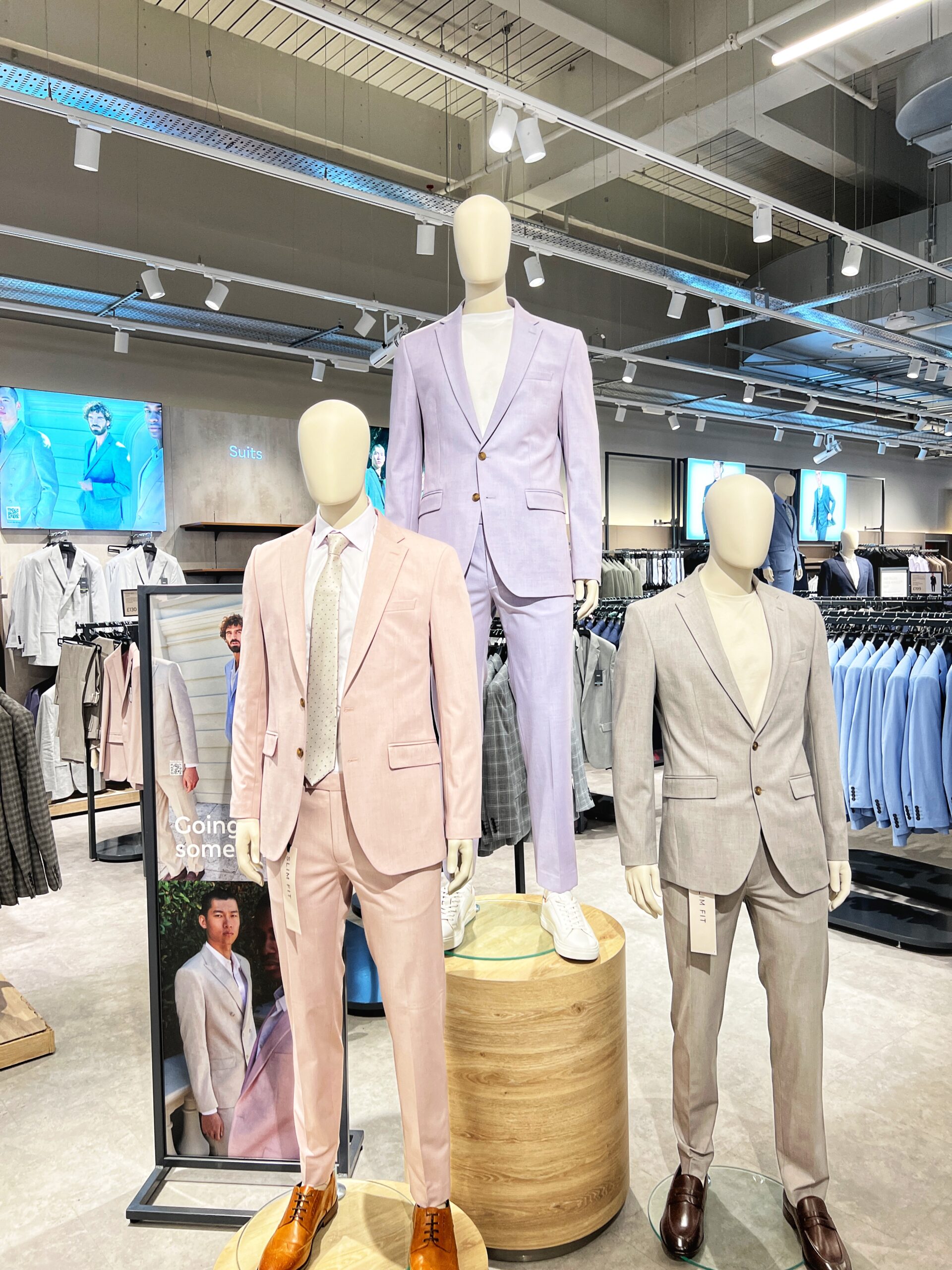 The suit section at the stunning new M&S Trafford Centre store. Credit: The Manc Group