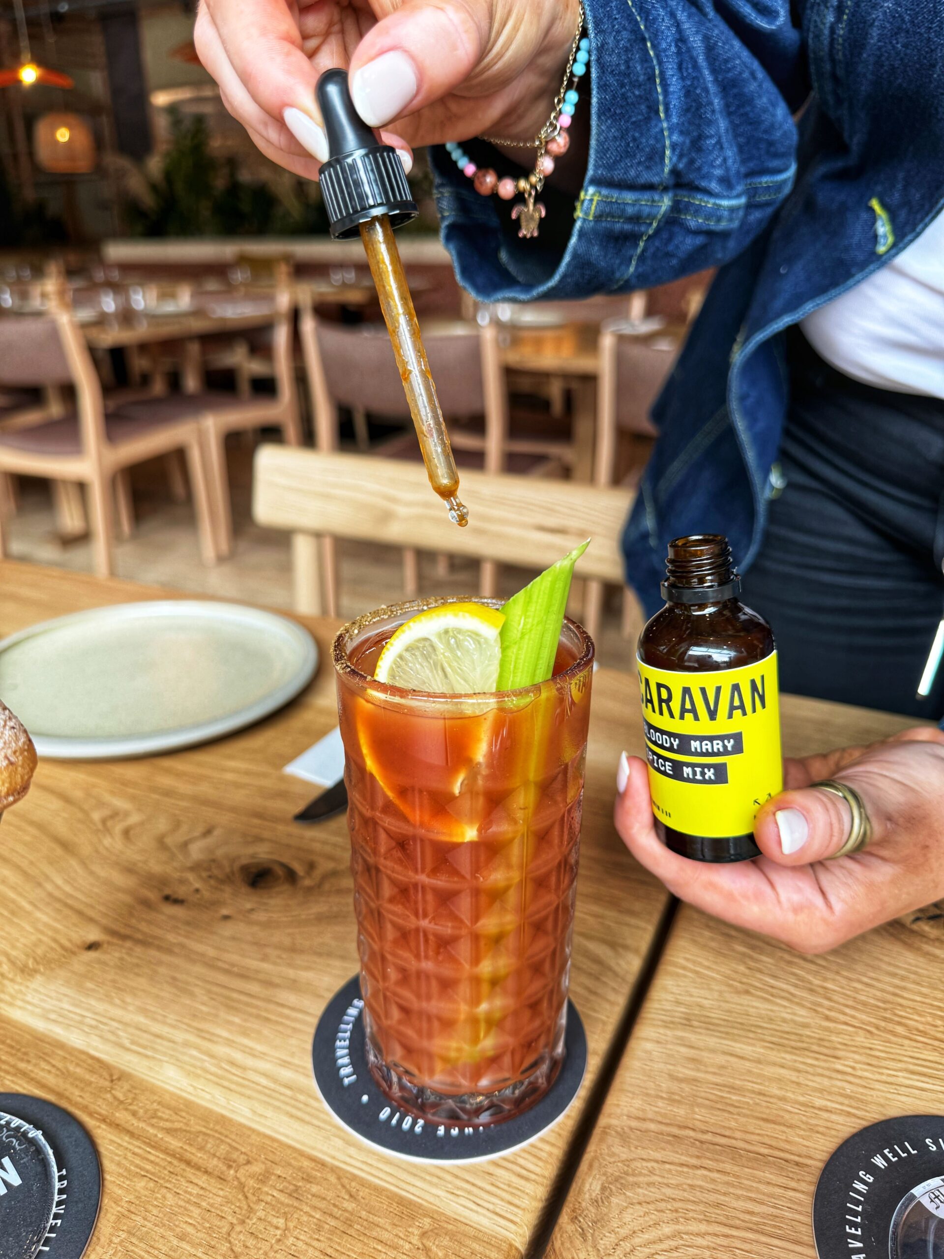 A Bloody Mary with Caravan's own spice mix