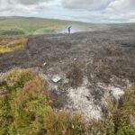 Woodhead in the Peak District was left in this state after a fire caused by a disposable barbecue. Credit: Facebook, Chapel on Call Fire Station