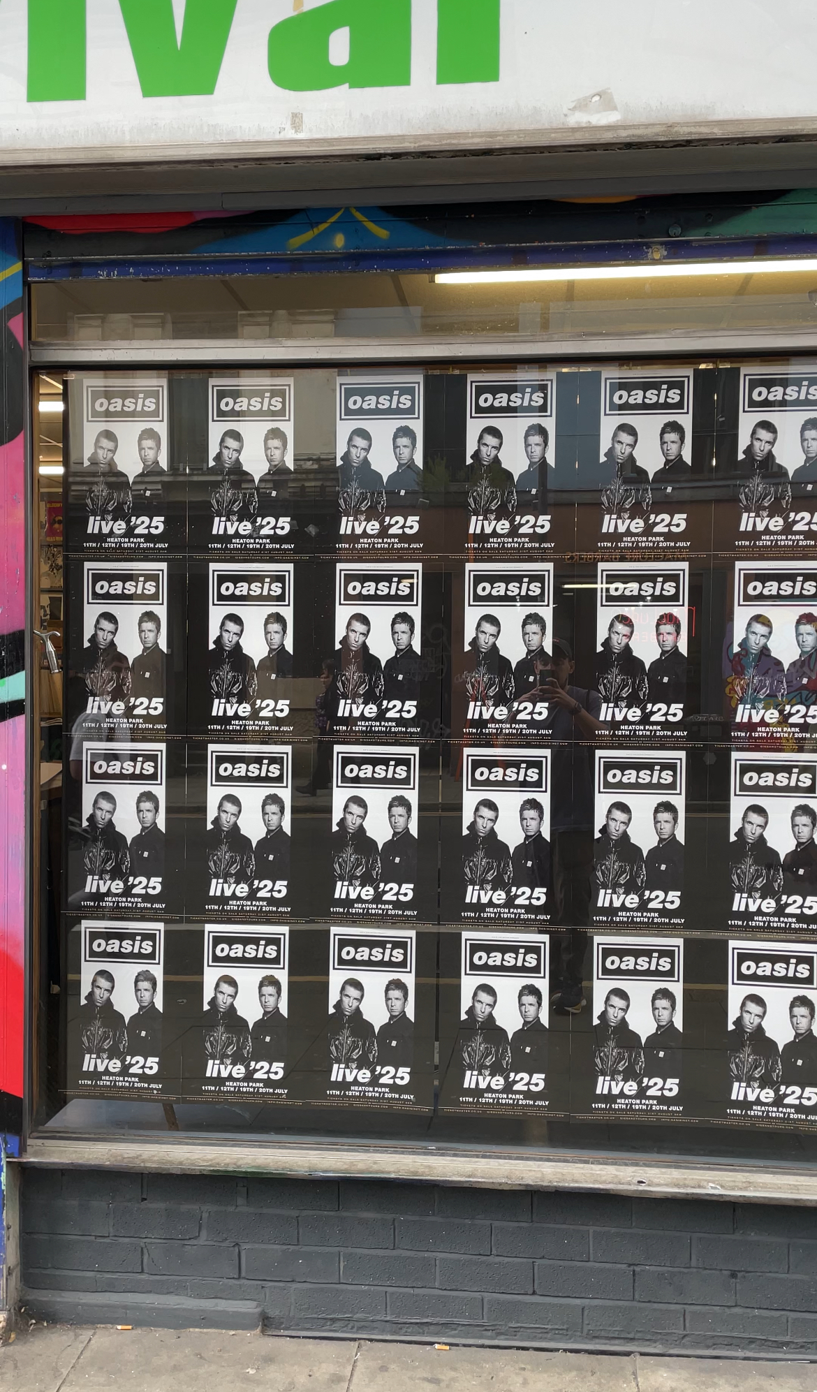 Oasis tour posters have appeared all over Manchester ahead of tickets going on sale. Credit: The Manc Group