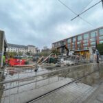 The canopy of the Piccadilly Wall in Manchester has finally been demolished