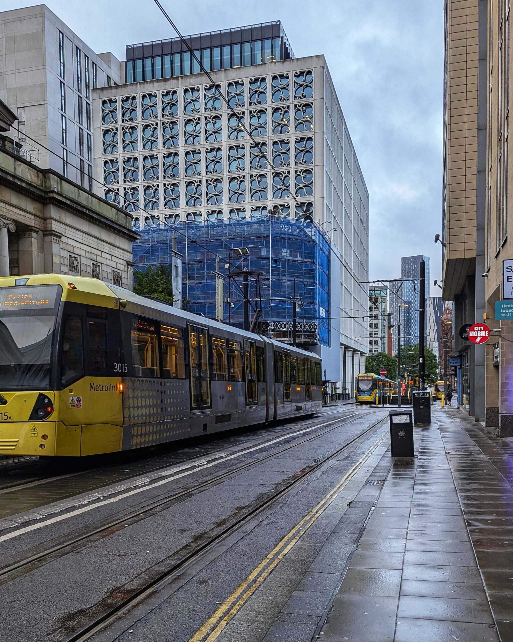 All trams are down in Manchester as Metrolink suspends services due to Storm Lilian. Credit: The Manc Group