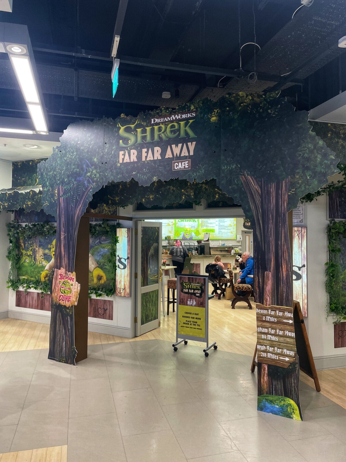 A new Shrek-themed cafe has opened in Primark in Manchester