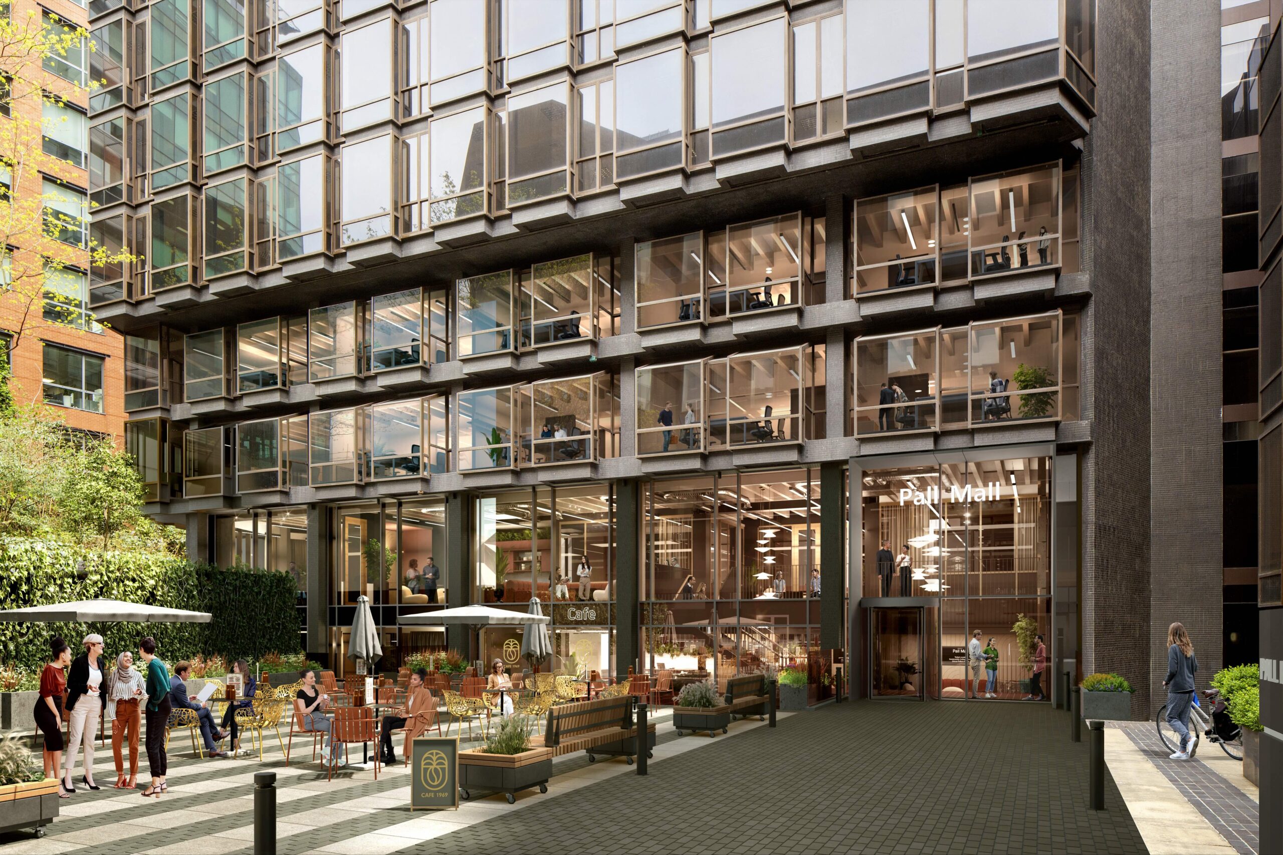 Pall Mall will have a revitalised piazza outside. Credit: Bruntwood SciTech