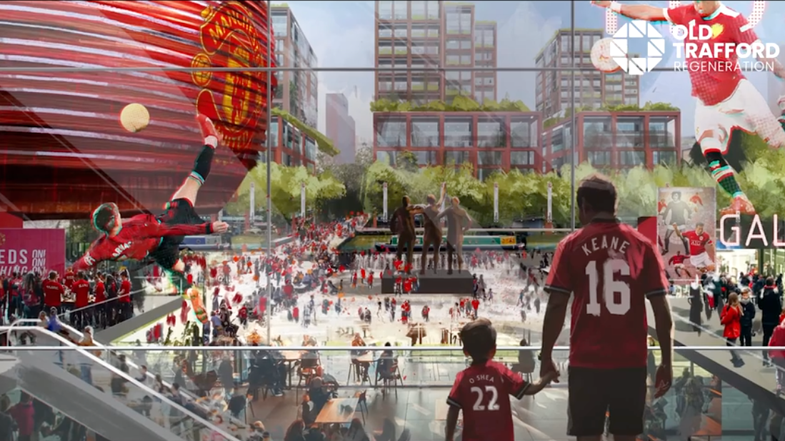 new man united stadium CGI images