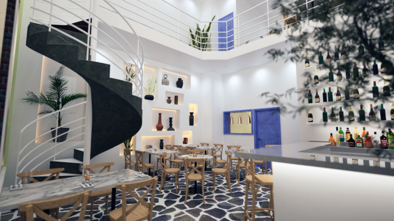 Kallos is a stylish new Greek cafe and wine bar opening in Salford. Credit: Supplied