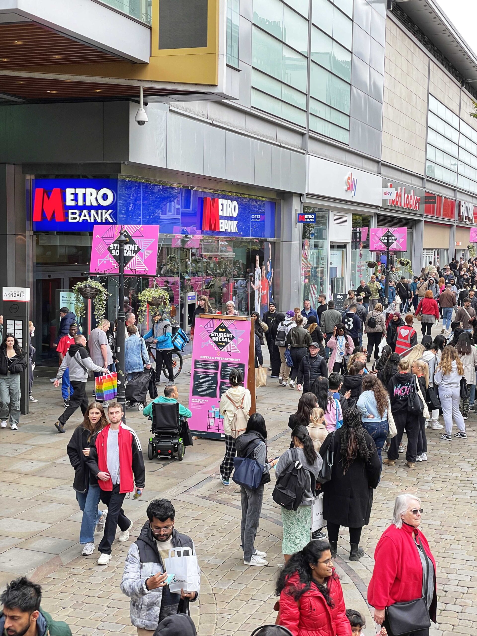 The MCR Student Social is back at Manchester Arndale this month. Credit: The Manc Group