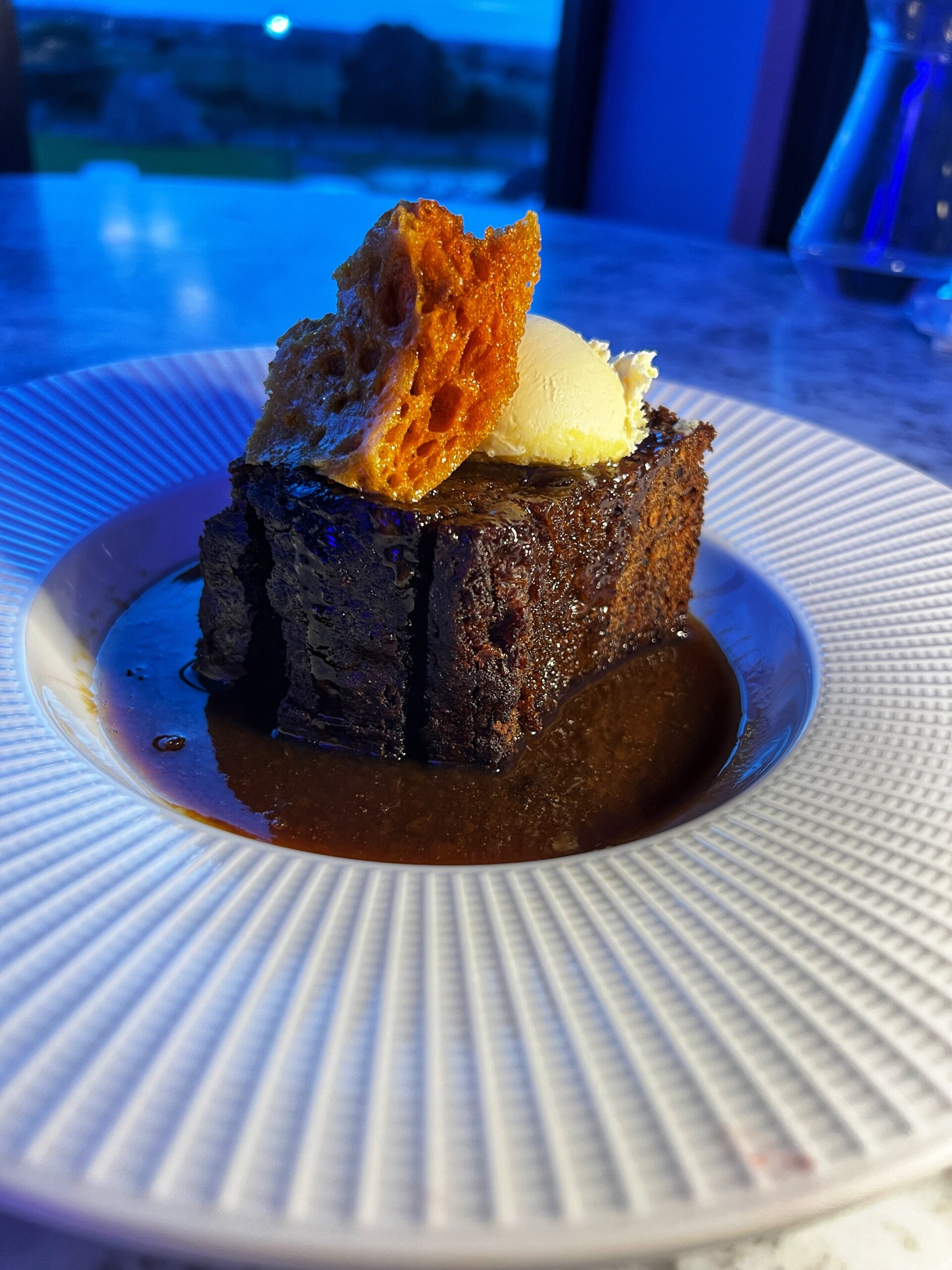 GIANT sticky toffee pudding at the Marian Resort & Spa. Credit: The Manc Group