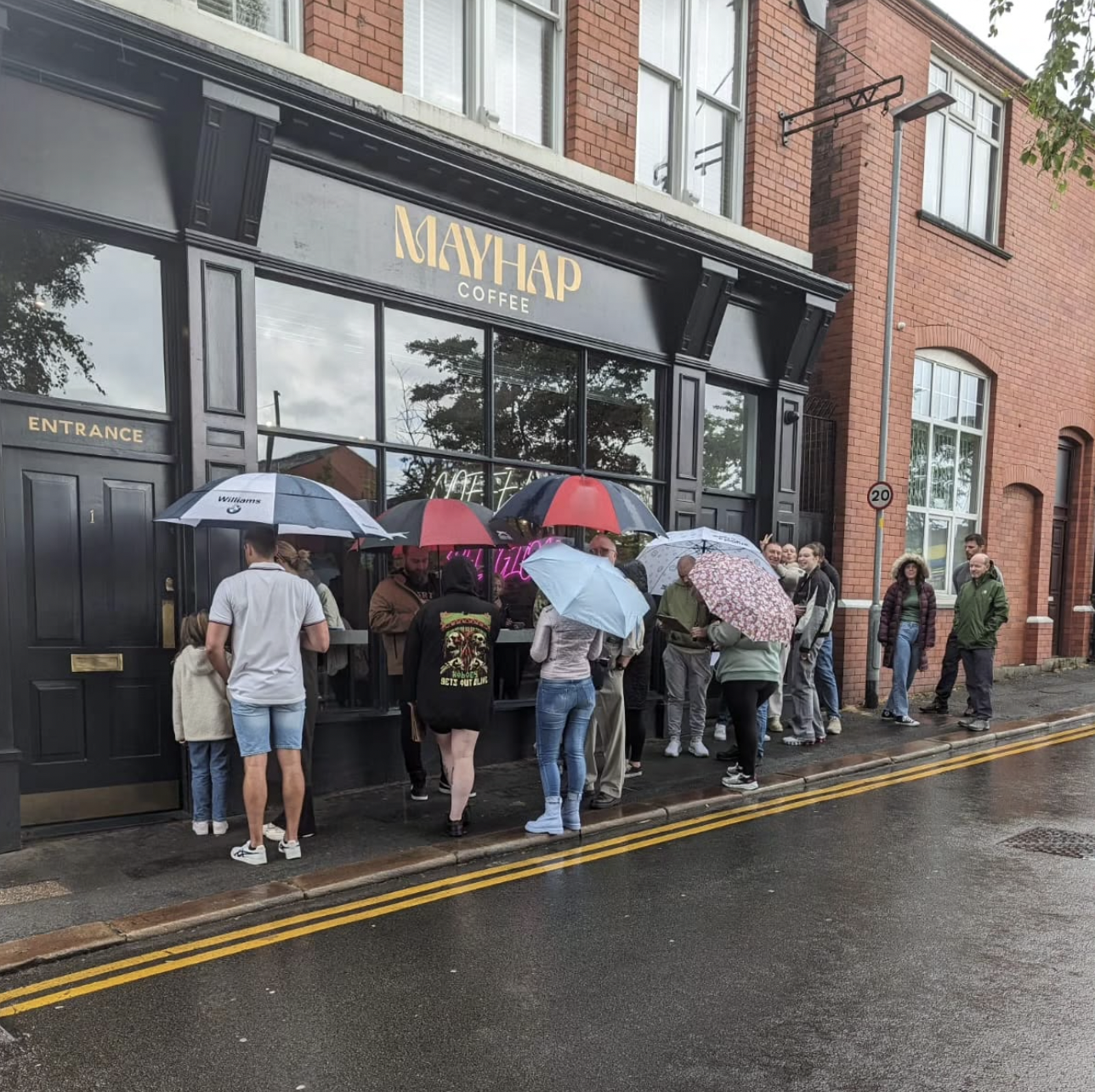 Queues at Mayhap. Credit: Instagram, @mayhapcoffee