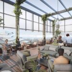 The proposed rooftop bar space at the new hotel in NOMA, Manchester. Credit: NOMA