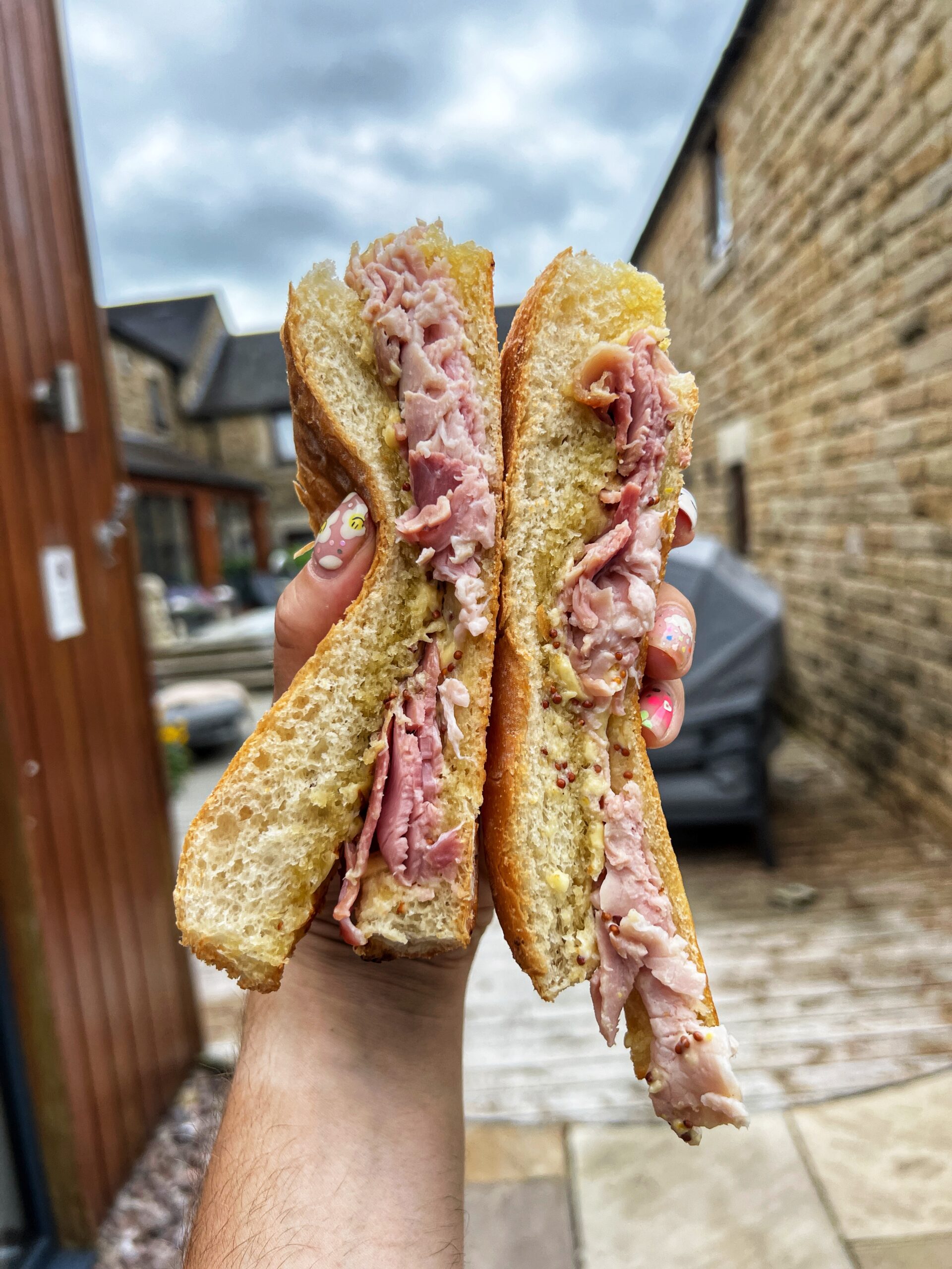 Ham hock and fondue sandwich