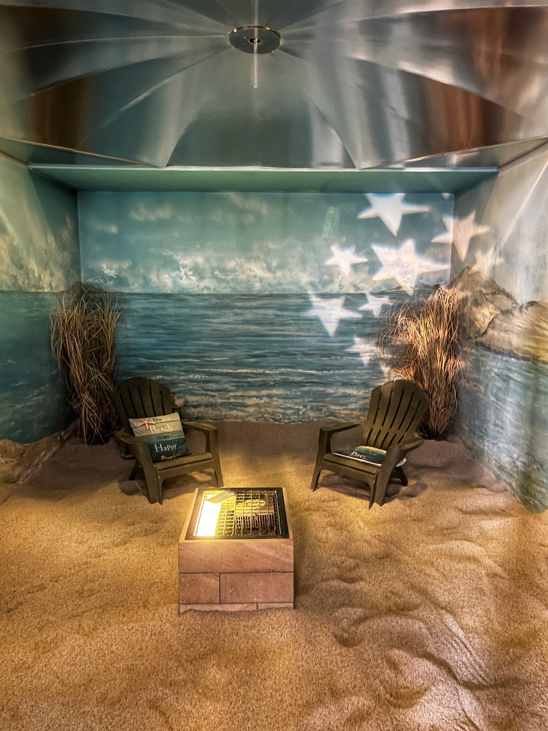 The beach hut experience in the spa at Three Horseshoes. Credit: The Manc Group