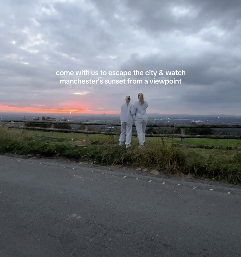 People are flocking to the 'best sunset spot' with beautiful views of Manchester