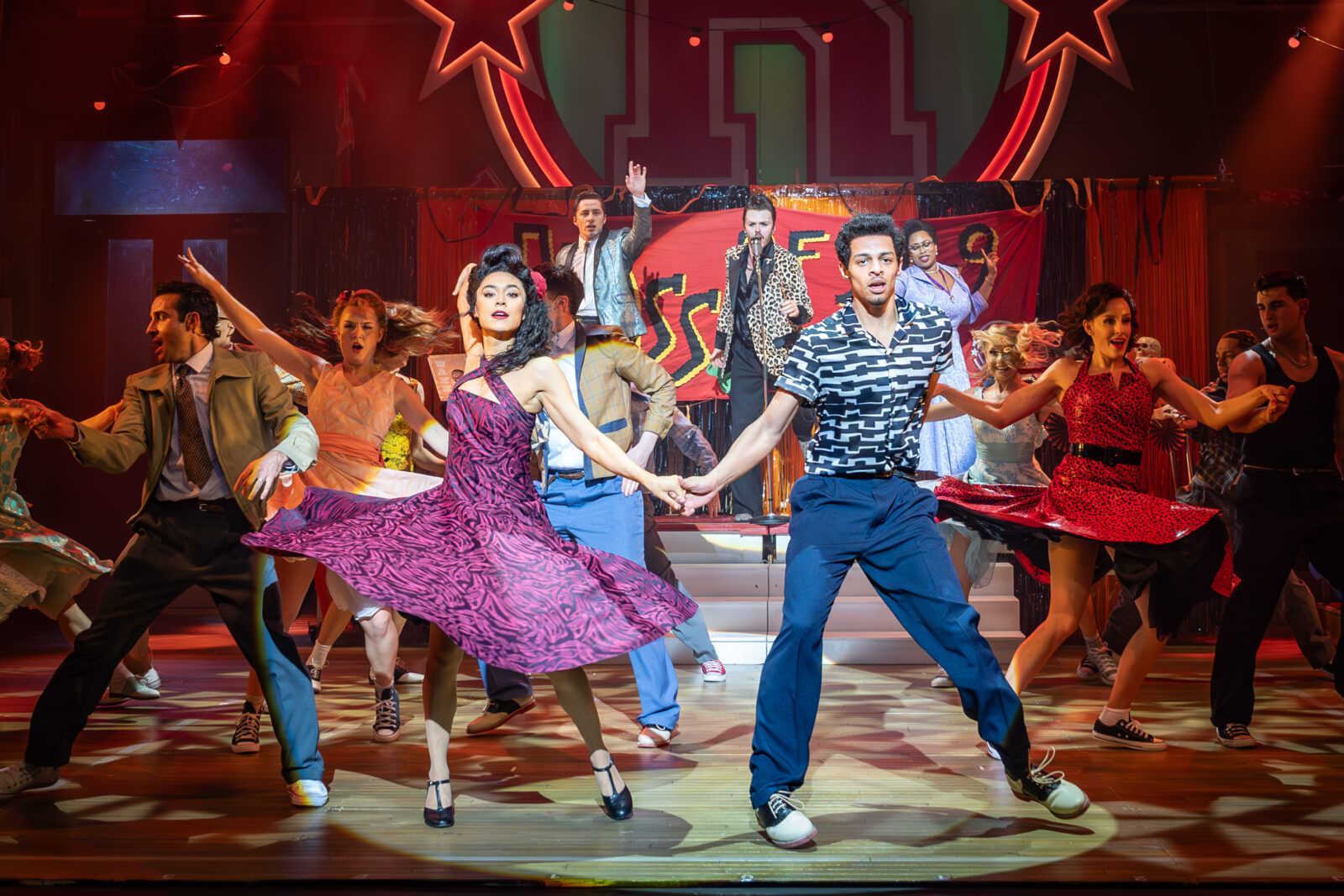 Grease the Musical is on at the Palace Theatre in Manchester. 